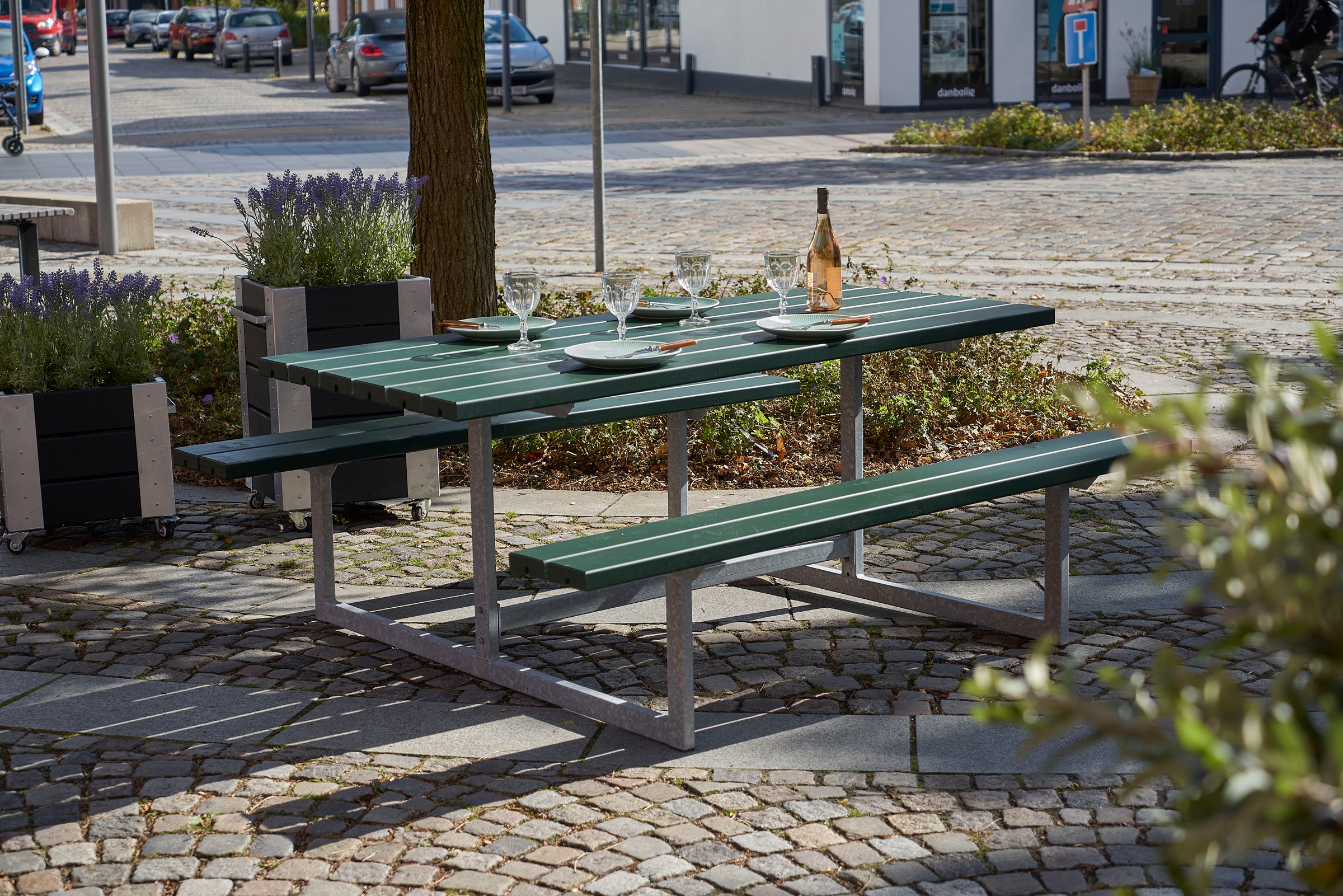 PLUS Garten-Essgruppe »»Basic« Kombimöbel«, (1 tlg.), 177x160x73/45 cm