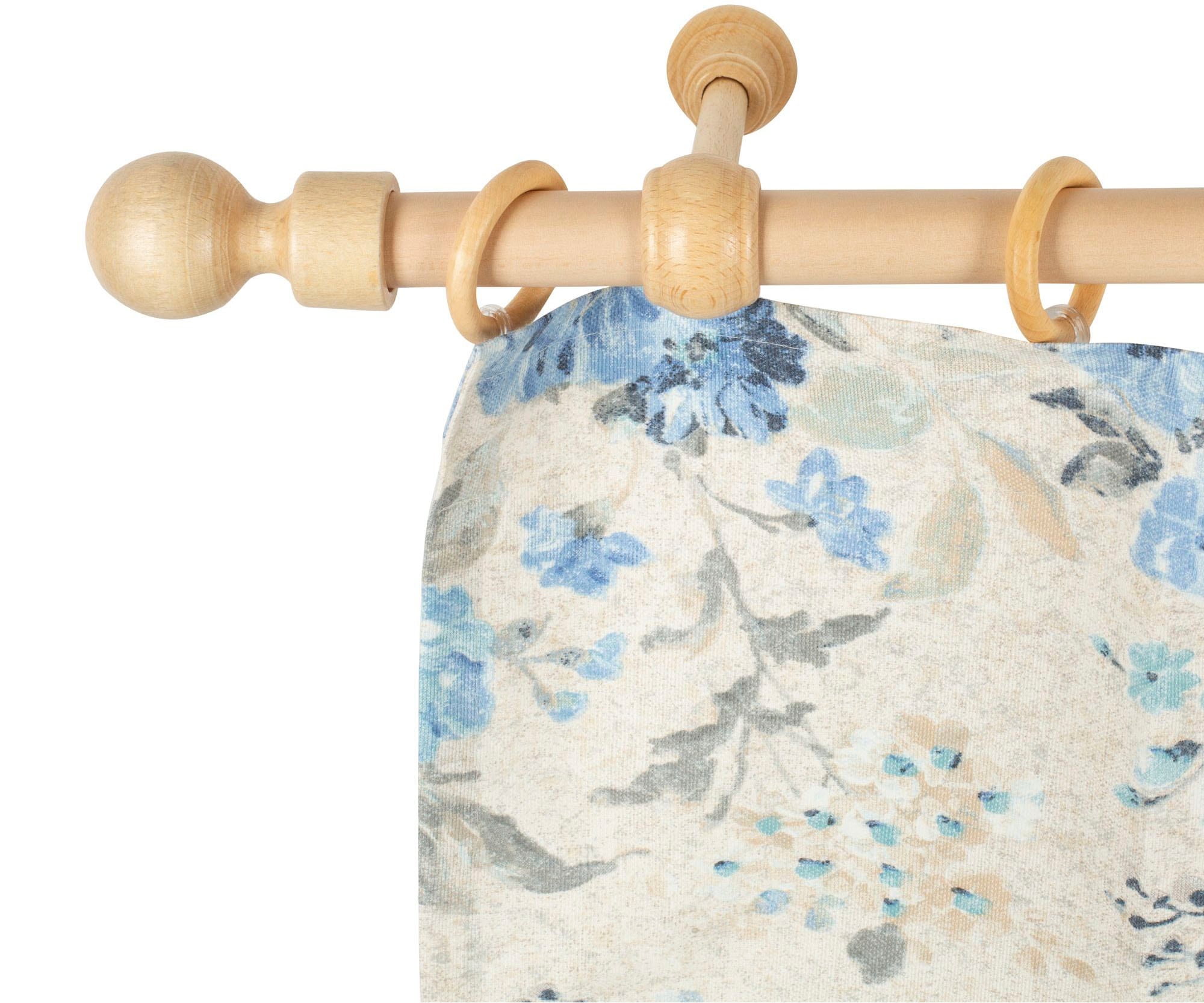 SN DECO GROUP "Giro" 1 läufig-läufig Fixmaß 28 mm, Holz, verschiedene Längen und Farben, Komplettset
