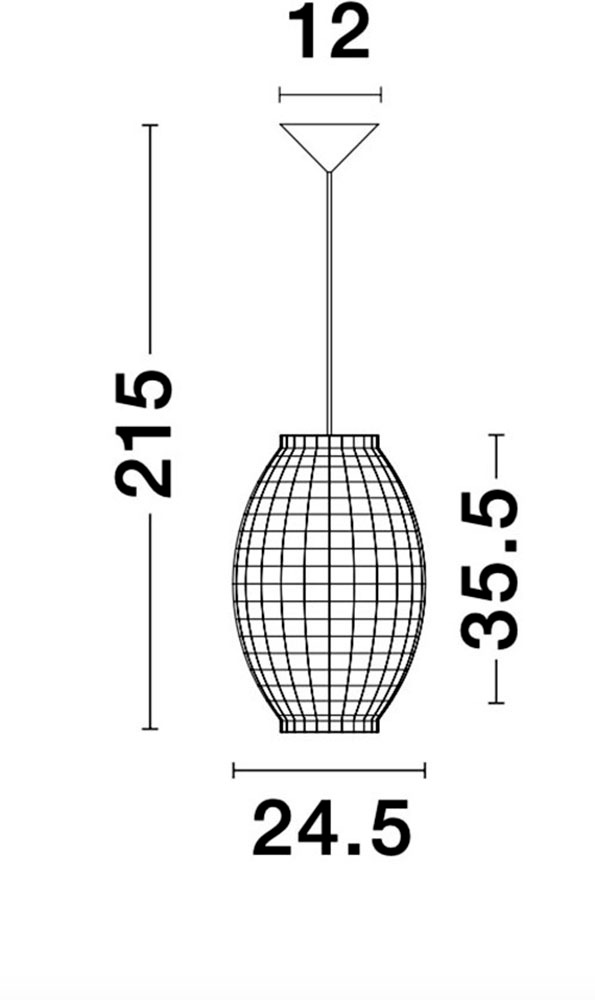 Nova Luce Hängeleuchten »GRIFFIN« E27 1 Stk. Ohne Beleuchtung