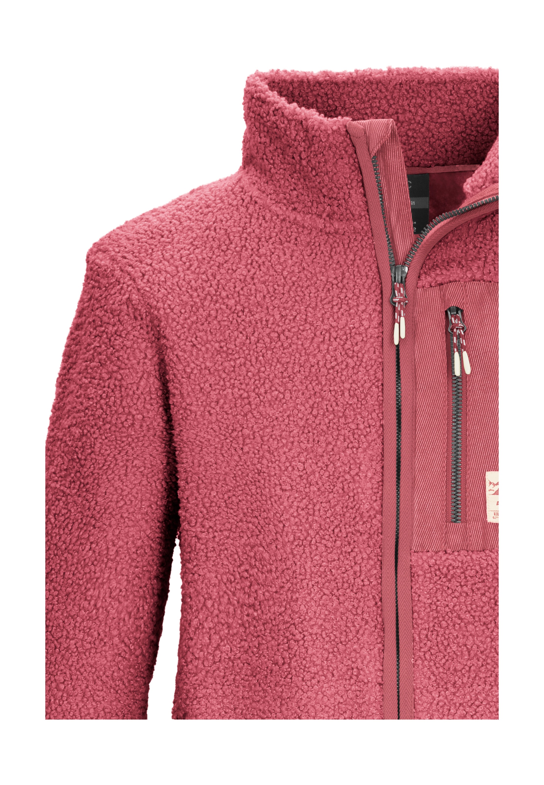 Killtec Fleecejacke »KOW 140 GRLS FLC JCKT« Weiche Sherpa-Fleecejacke mit Kinnschutz und Stauraum