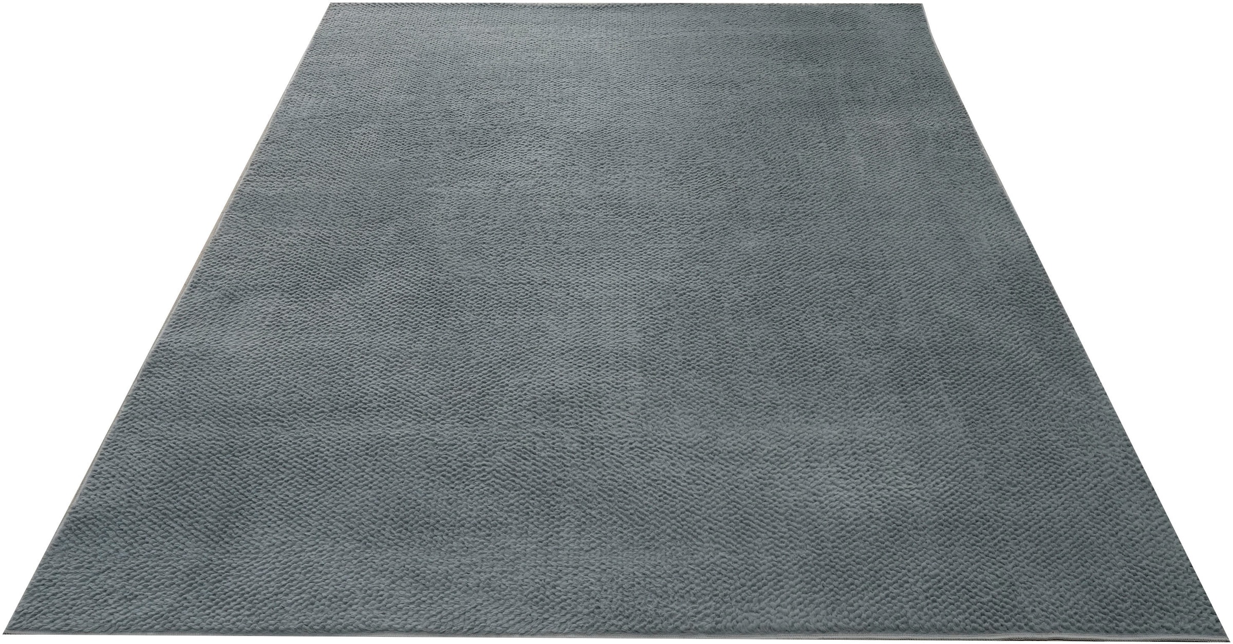 my home Fellteppich »Valeria Rabbit mit Hoch-Tief Effekt, waschbar, Kunstfellteppich« rechteckig 12 mm Höhe Kaninchenfell-Haptik, Uni, weich & kuschelig, Wohnzimmer, Schlafzimmer