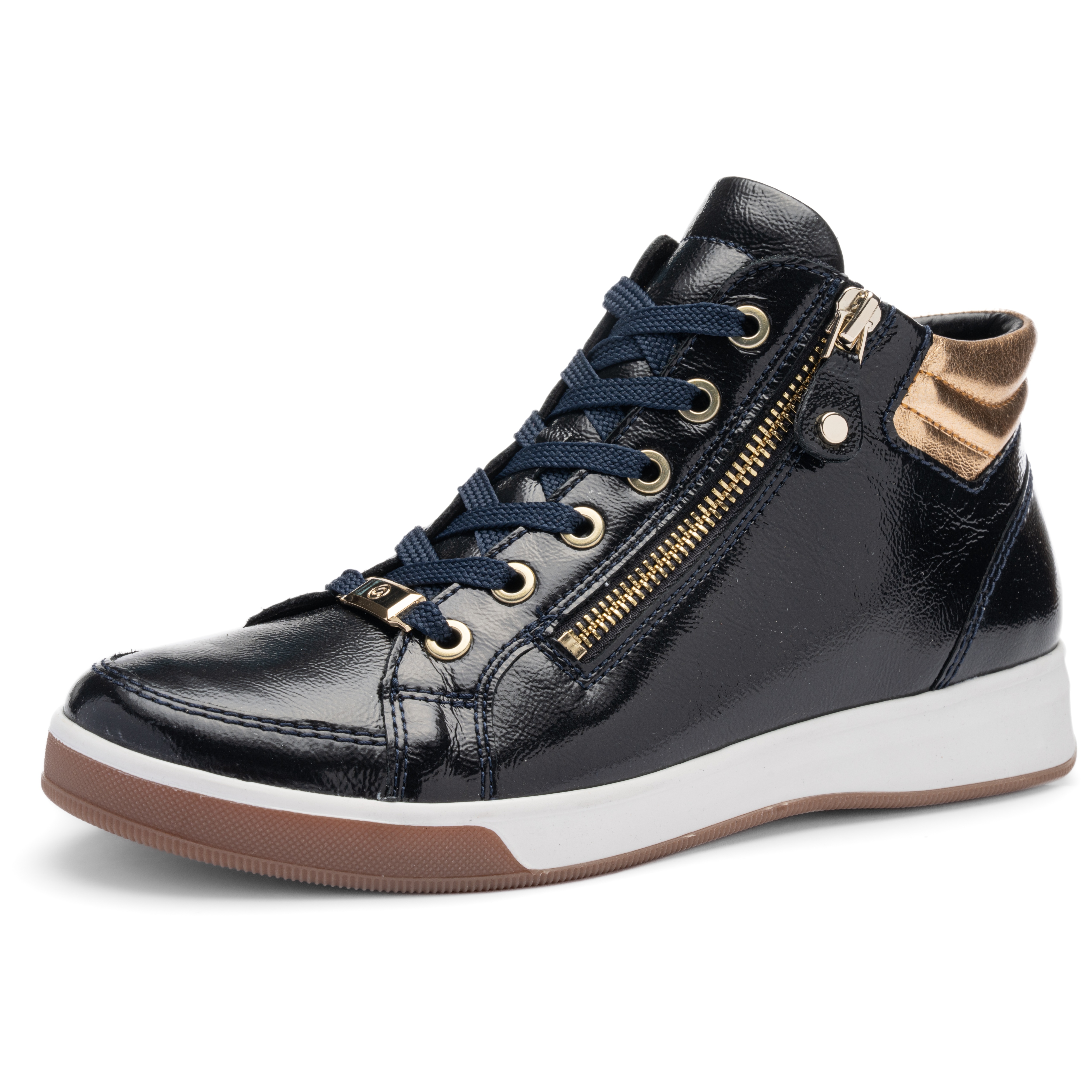 Ara Sneakerboots "ROM" Hightop Sneaker, Schnürboots mit Kontrastbesätze