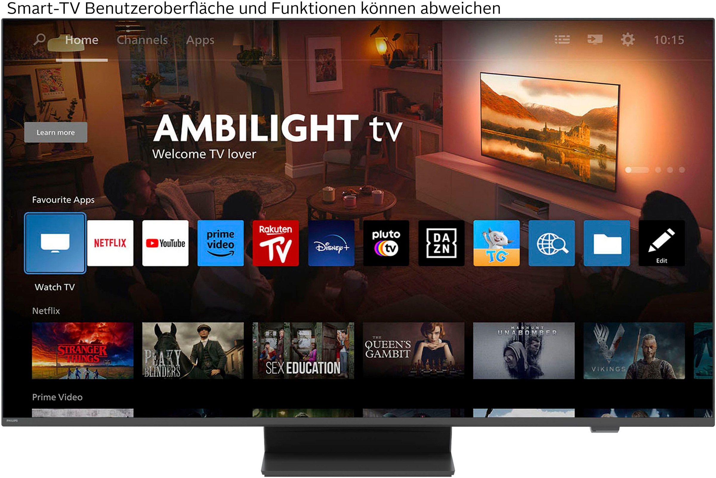 Philips QLED-Fernseher »55PUS8600/12«, 4K Ultra HD, Smart-TV