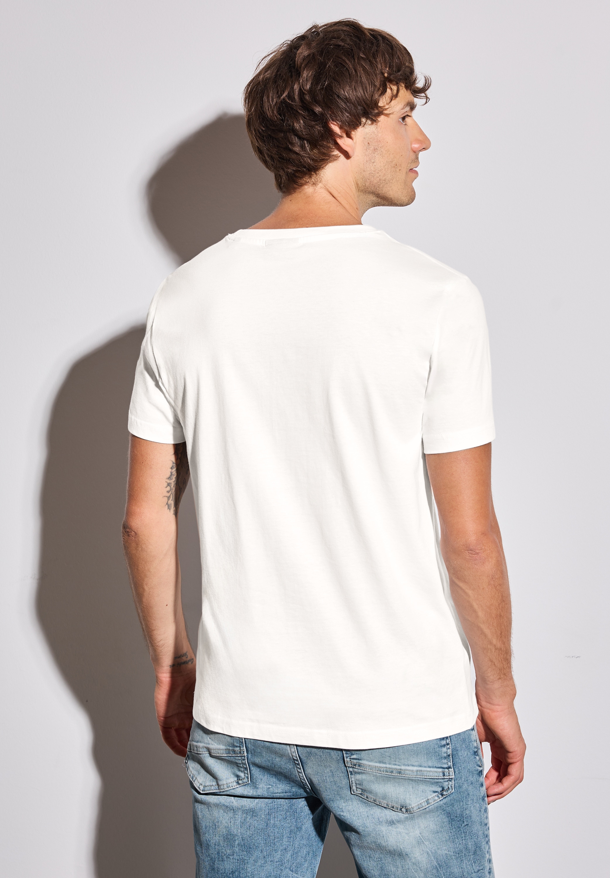 STREET ONE MEN T-Shirt, mit Rundhalsausschnitt