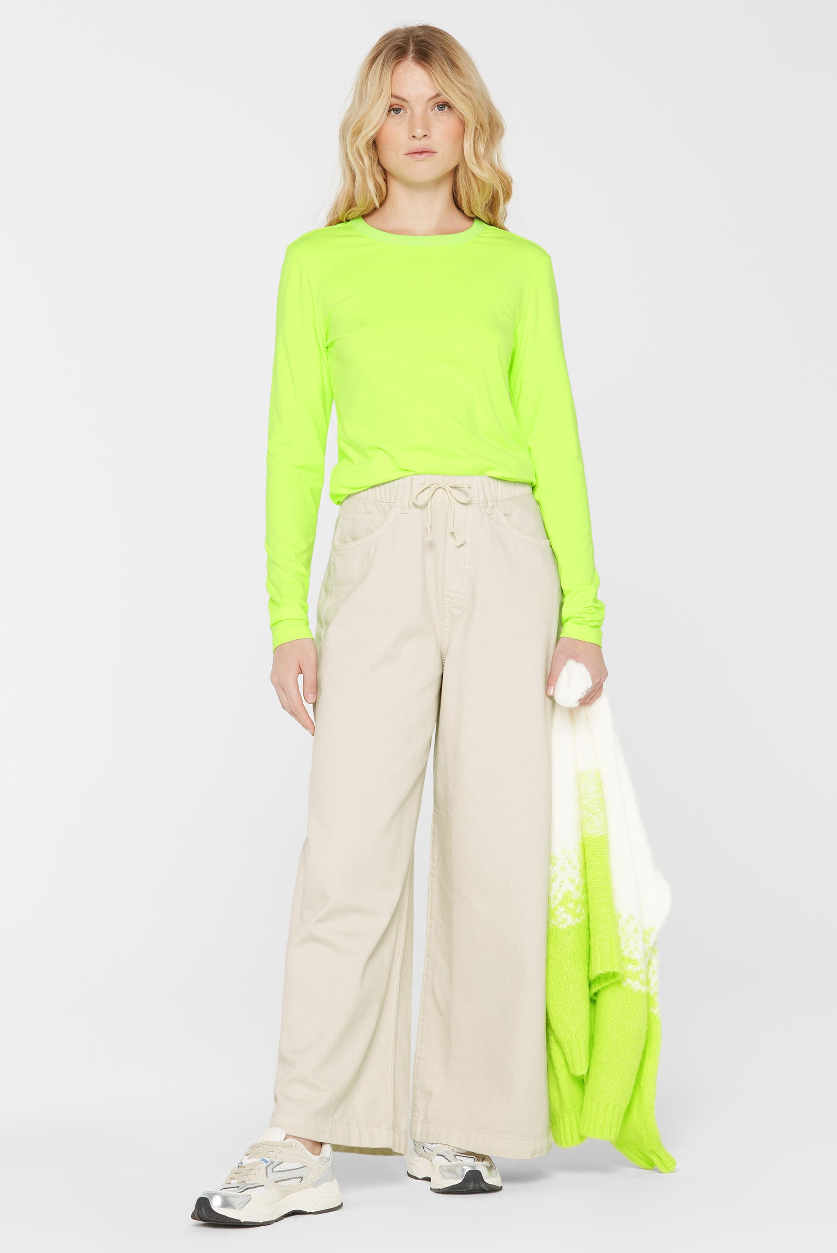 SENSES.THE LABEL Rundhalsshirt mit Baumwolle günstig online kaufen