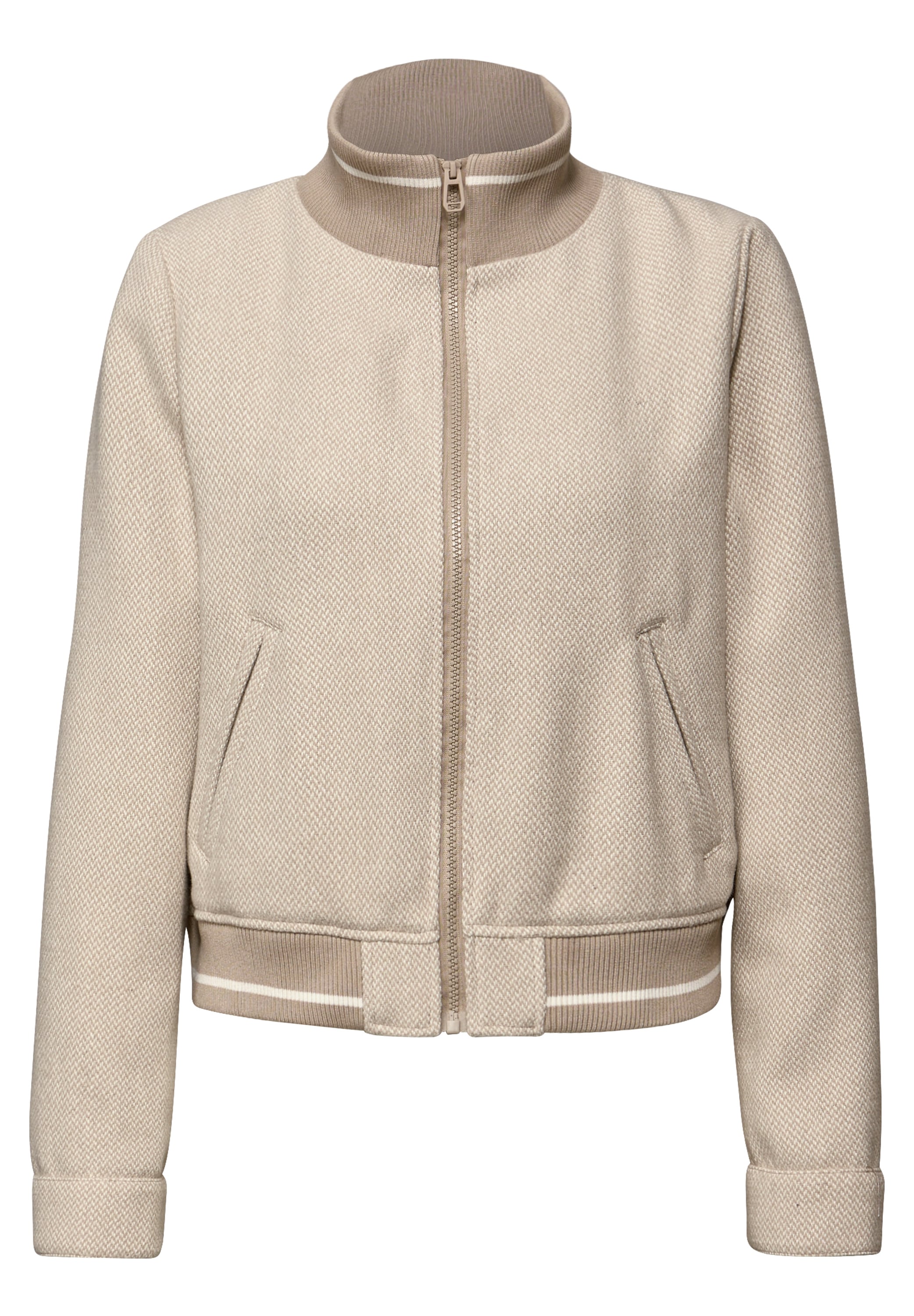 STREET ONE STUDIO Cargojacke ohne Kapuze mit College-Style Details