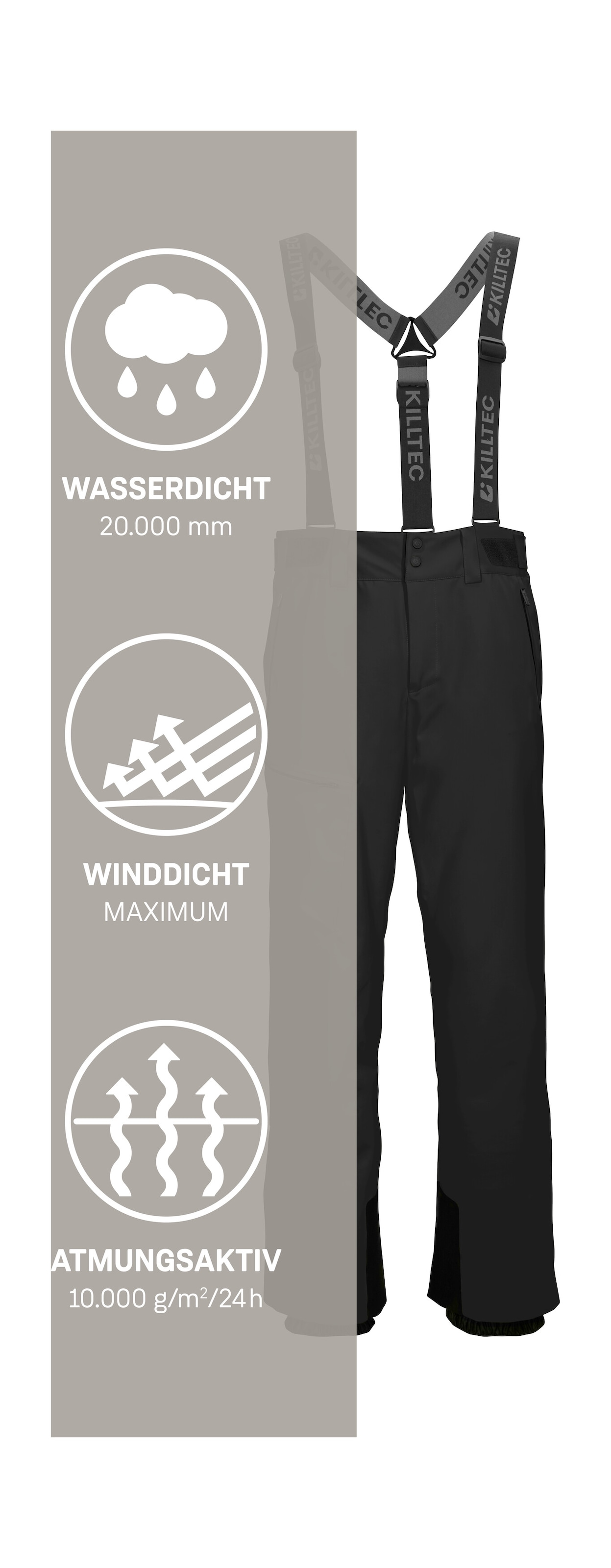 Killtec Skihose »KSW 82 MN SKI PNTS«  Wind- und wasserdichte Skihose mit 4-Wege-Stretch und Kantenschutz