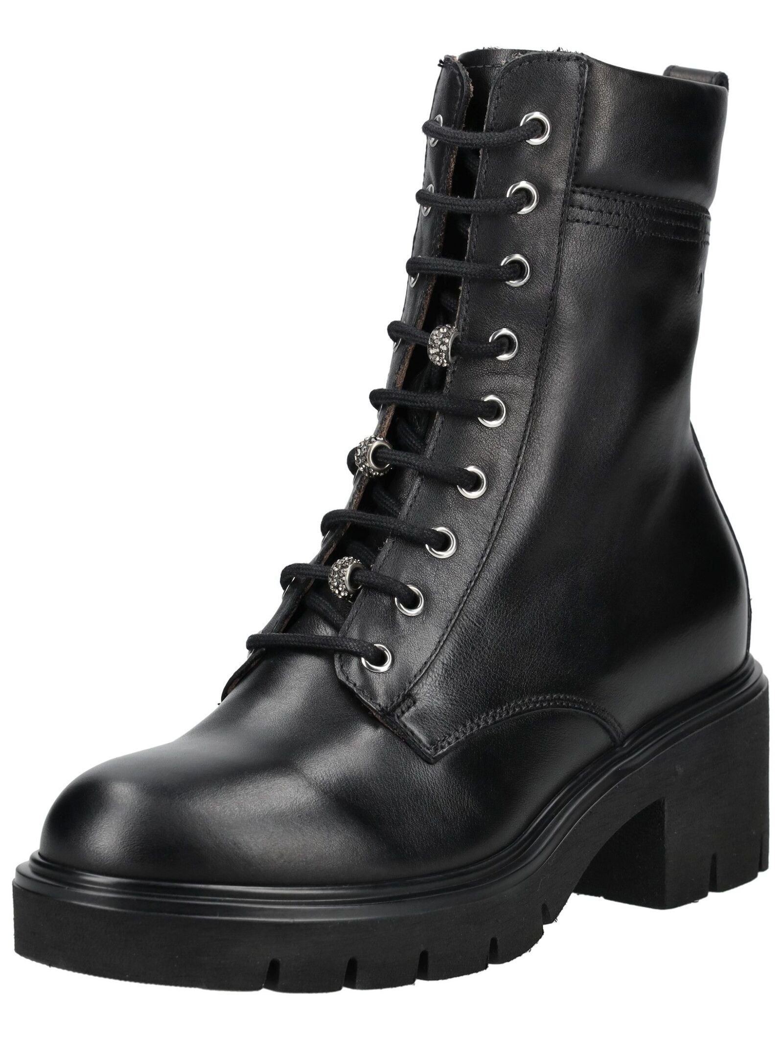 Nero Giardini Schnürstiefelette "Nero Giardini Stiefelette Leder/Textil" günstig online kaufen