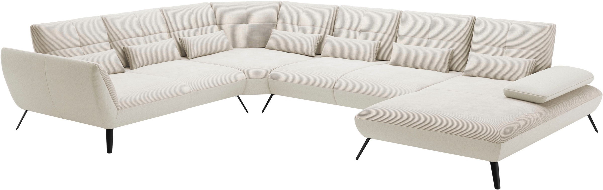 Thumbnail - PLACES OF STYLE Wohnlandschaft "Mikado U-Form" inkl. Sitztiefenverstellung und Armteilverstellung