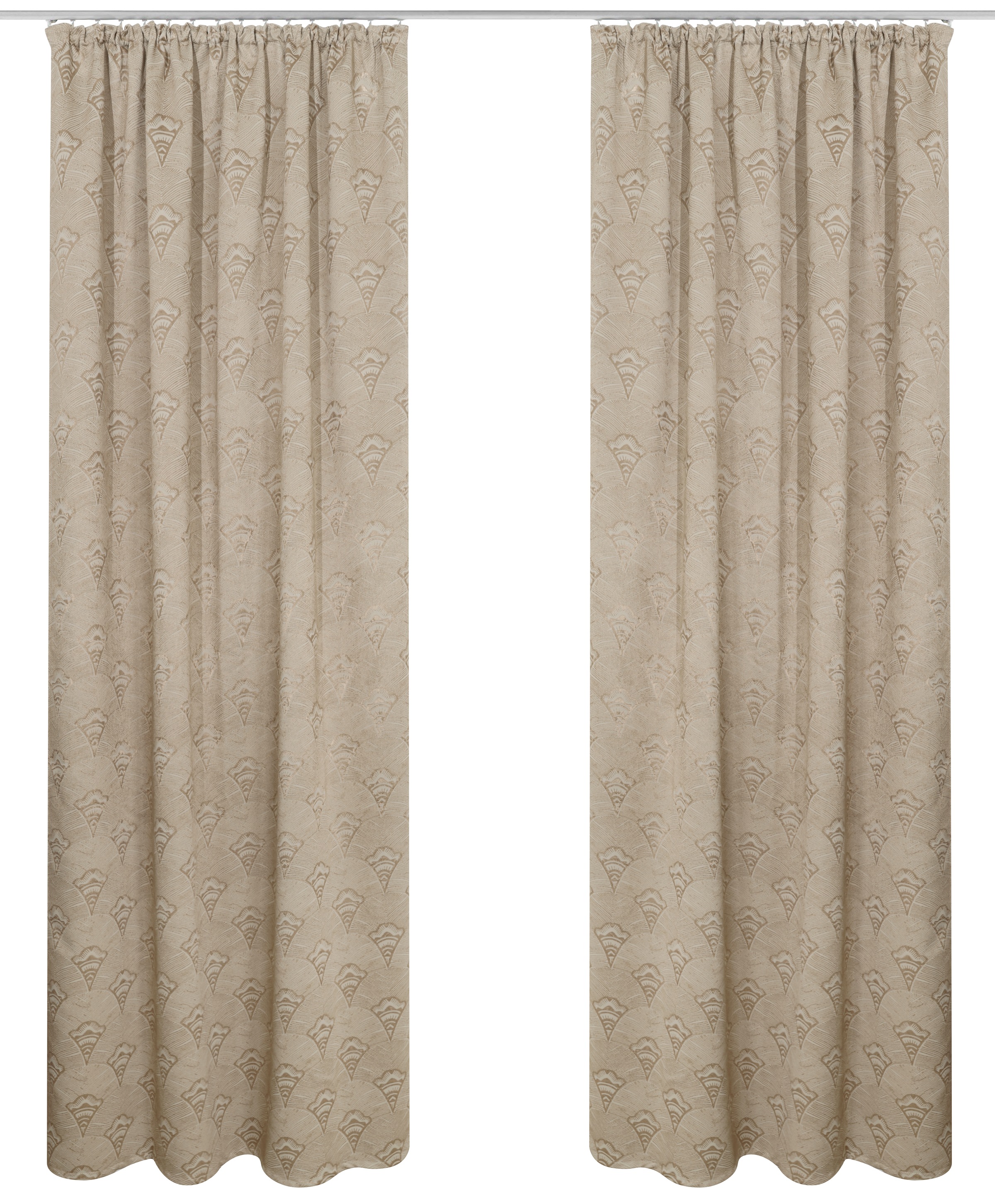 Bruno Banani Verdunkelungsvorhang "Alessio" Kräuselband 1 Stk. tlg. Elegantes Muster, Jacquard, verdunkelnder Vorhang, blickdicht,modern