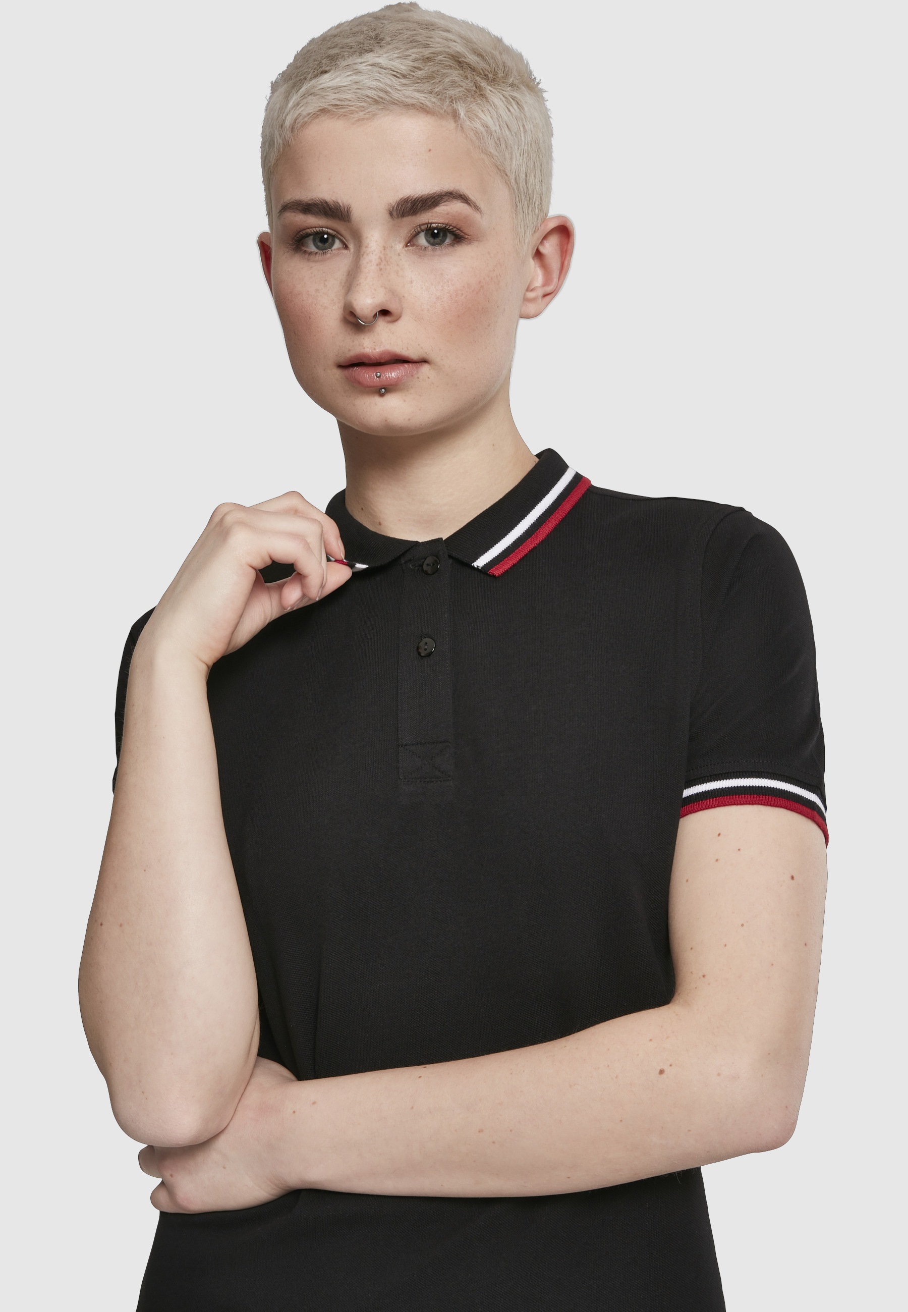 URBAN CLASSICS Shirtkleid »Urban Classics Damen Ladies Polo Dress« 1 Stk. tlg.