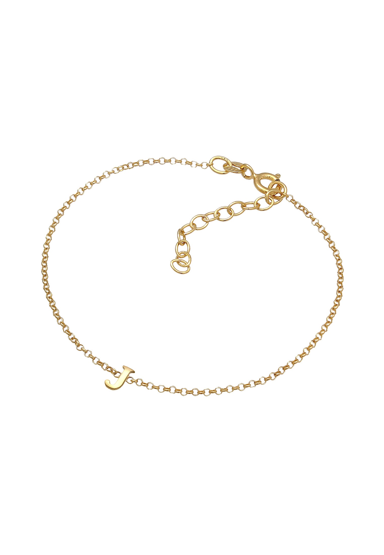 Elli Armband »Buchstaben Initialen Anhänger J 925 Silber«