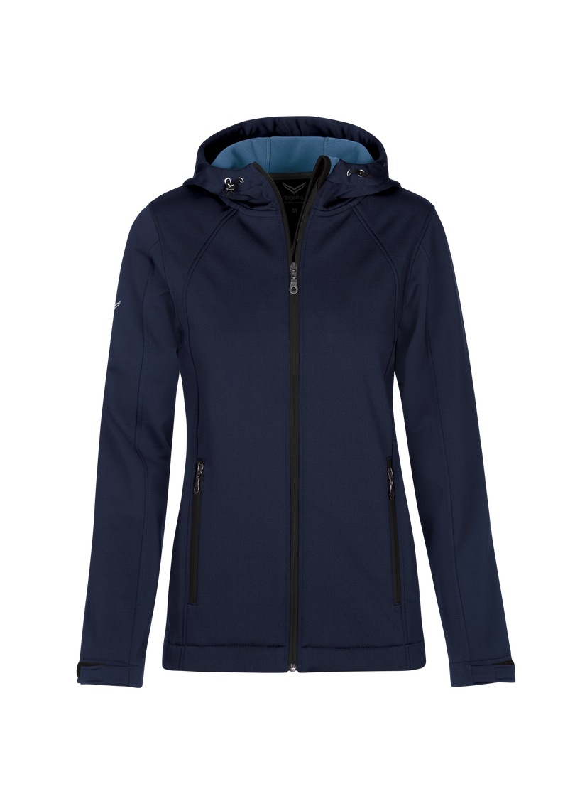 Trigema Softshelljacke "TRIGEMA Taillierte Softshell–Kapuzenjacke" 1 Stk. t günstig online kaufen