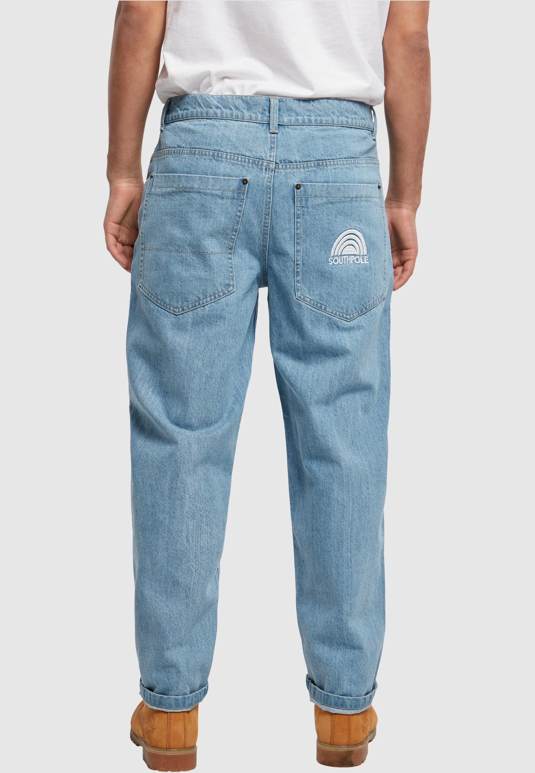 Southpole Bequeme Jeans »Southpole Herren Southpole 3D Embroidery Denim«, (1 tlg.)
