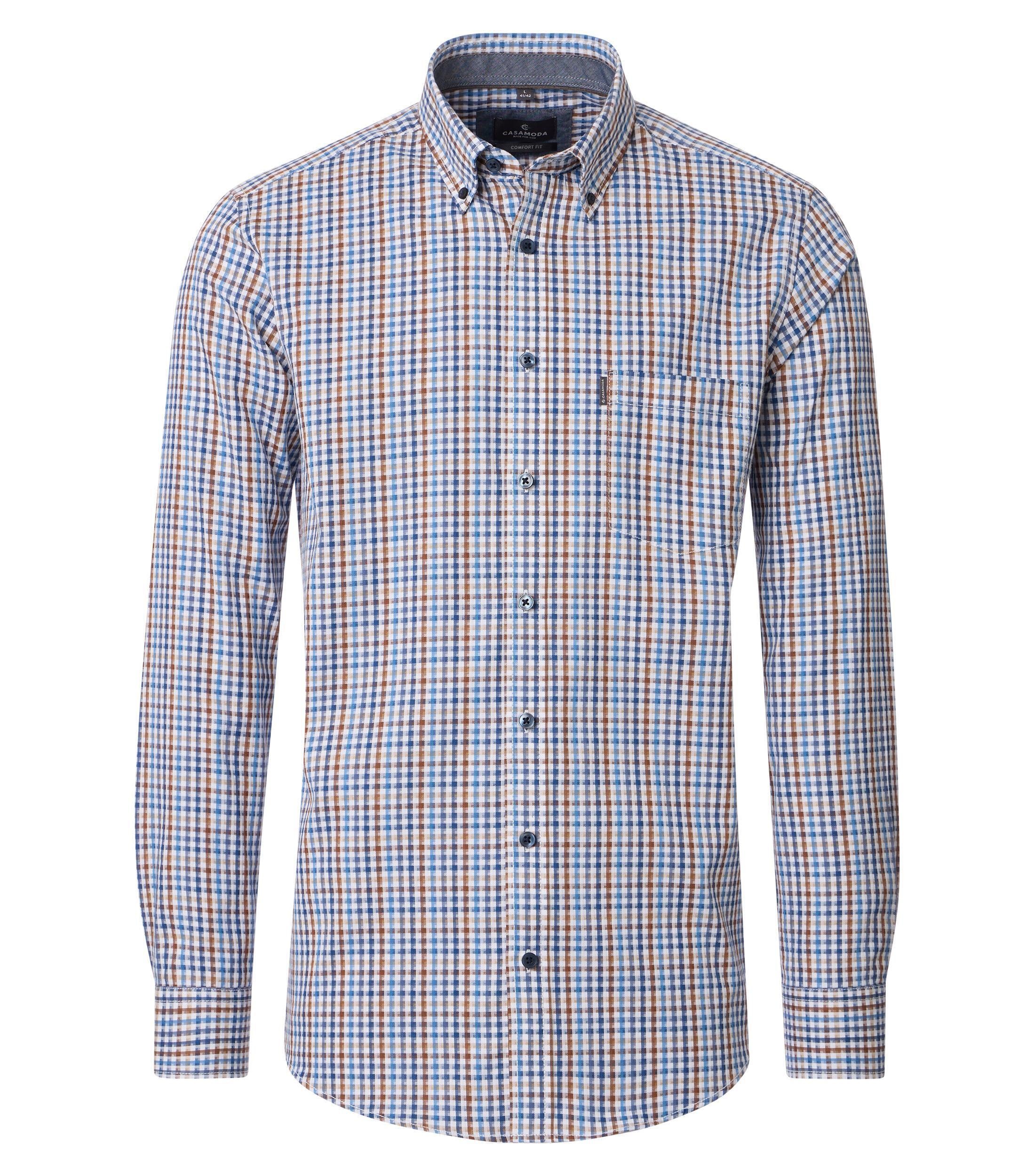 CASAMODA Langarmhemd "CASAMODA Freizeithemd kariert" günstig online kaufen