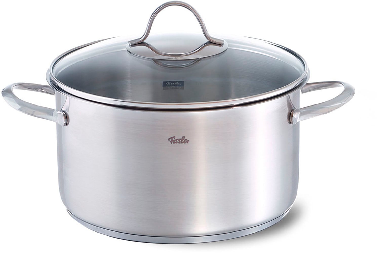 Fissler Topf-Set »Palermo«, Edelstahl 18/10, (Set, 9 tlg., Kochtopf 16/20/24cm; Bratentopf 20cm,Stielkasserolle ohne Deckel), geeignet für Induktion, breiter Schüttrand