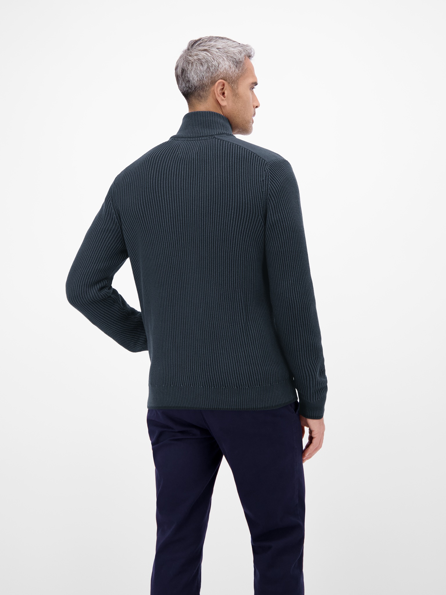 LERROS Strickjacke, mit Stehkragen und sportiver Struktur günstig online kaufen