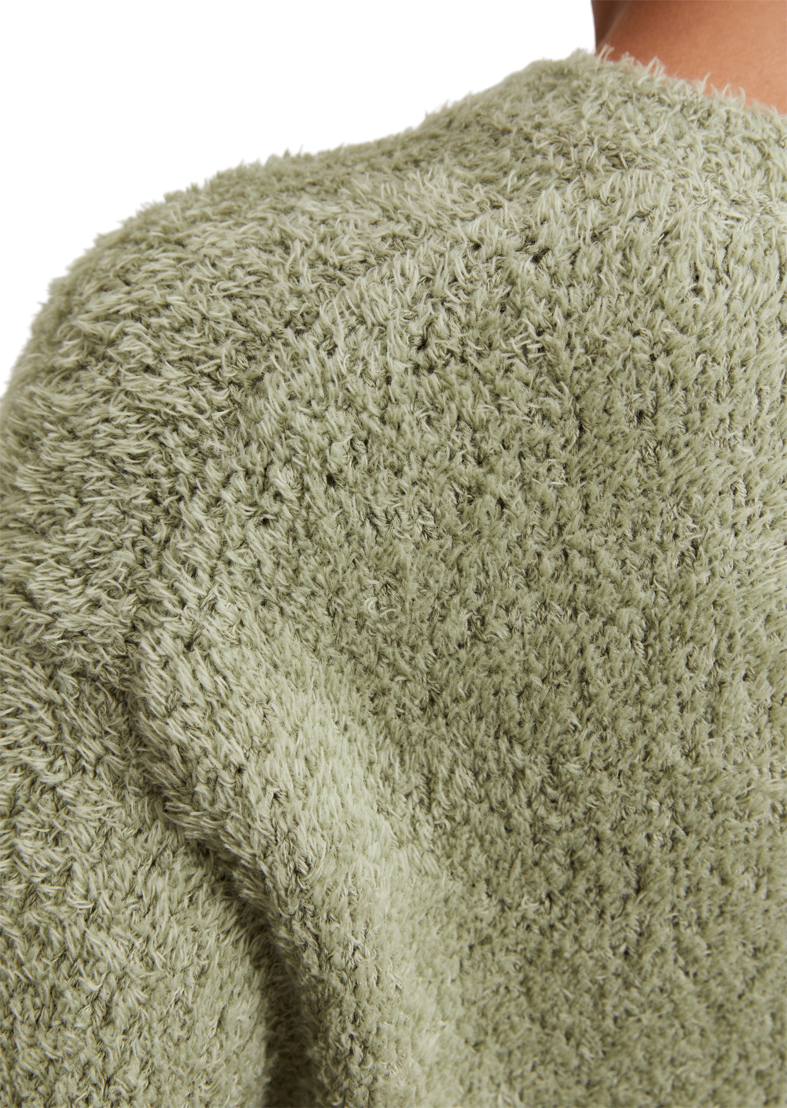 Marc O'Polo Cardigan »aus flauschigem Baumwollgarn«