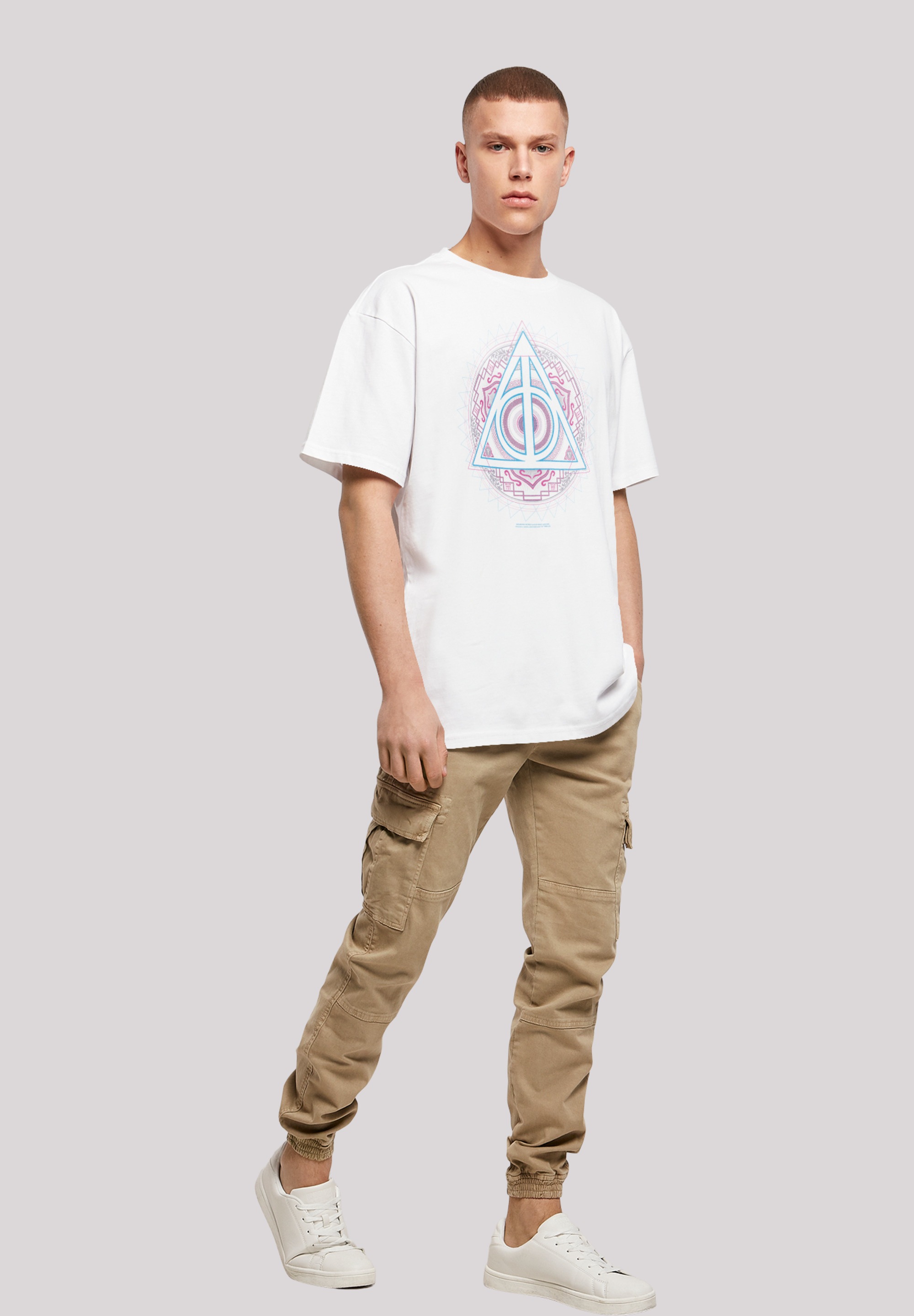 F4NT4STIC T-Shirt »Harry Potter Neon Deathly hollows«, Print