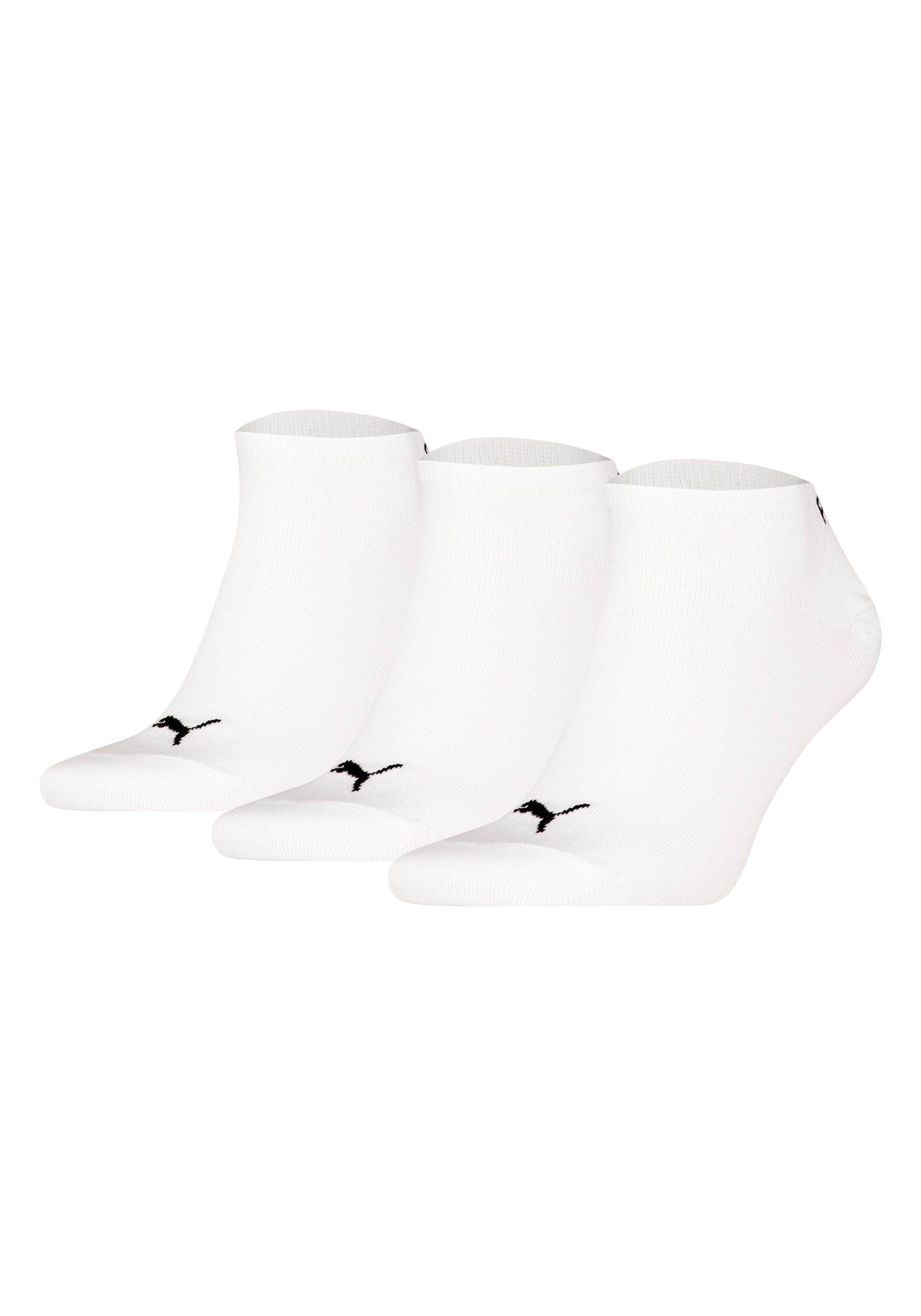 PUMA Herren Sneakersocken "Socken Sneaker Plain 3P 3er Pack", Gr. 39, weiß, Obermaterial: 66% Baumwolle CO. 18% Polyamid PA. 14% Polyester PES. 2%