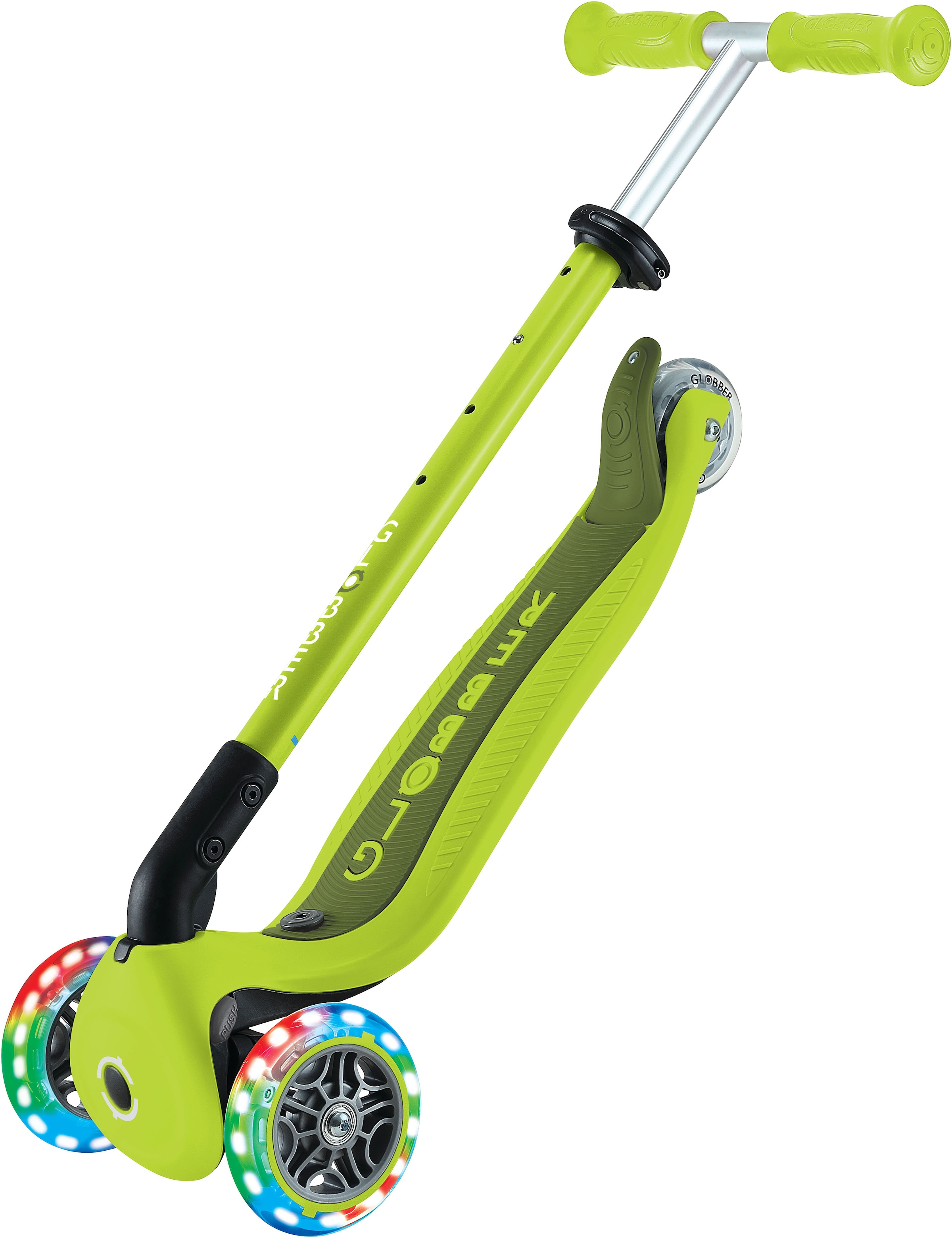Globber Tretroller »GO-UP ACTIVE LIGHTS mit Leuchtrollen«