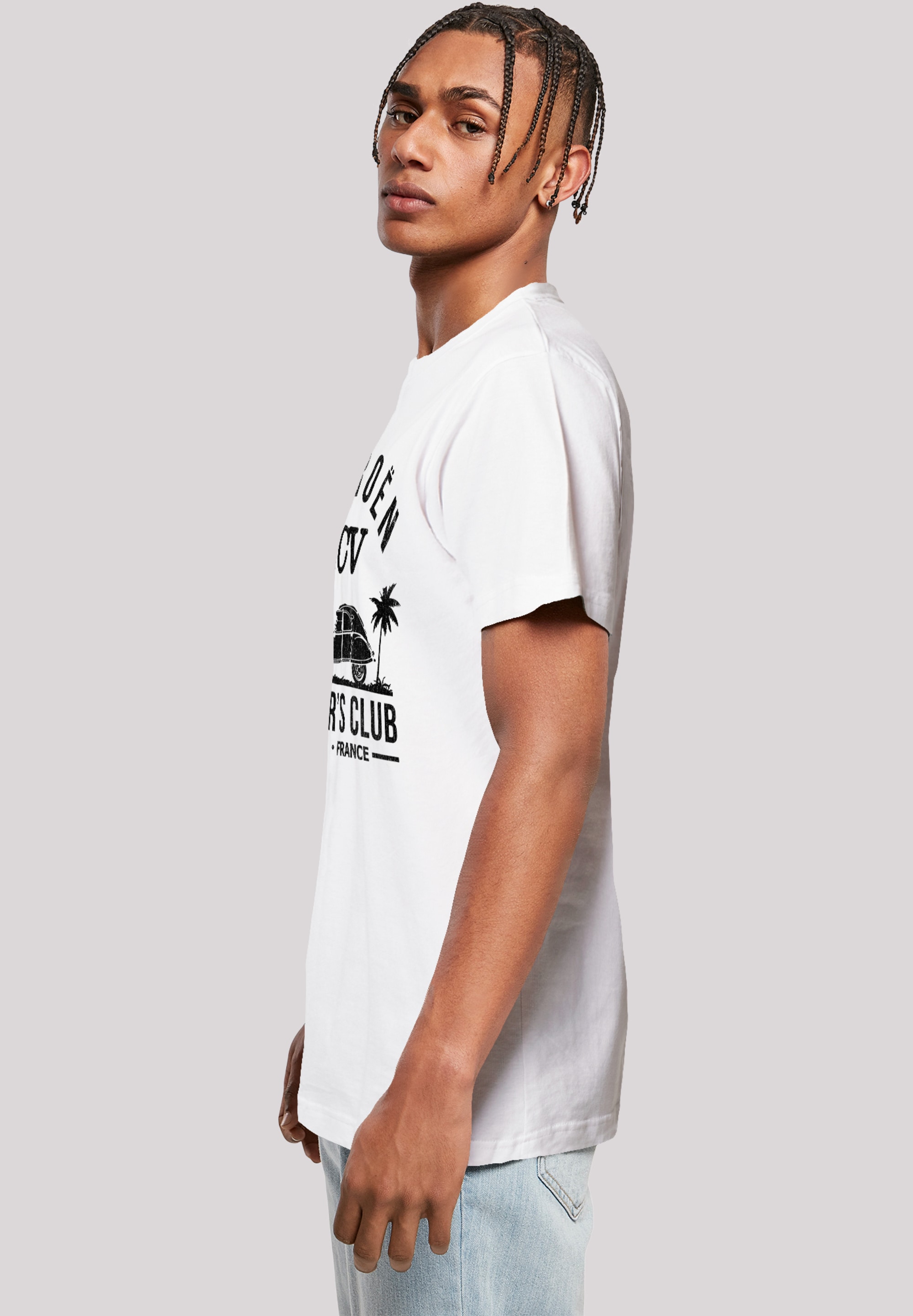 F4NT4STIC T-Shirt »Citroën 2CV Driver's Club Black Beach«, Premium Qualität