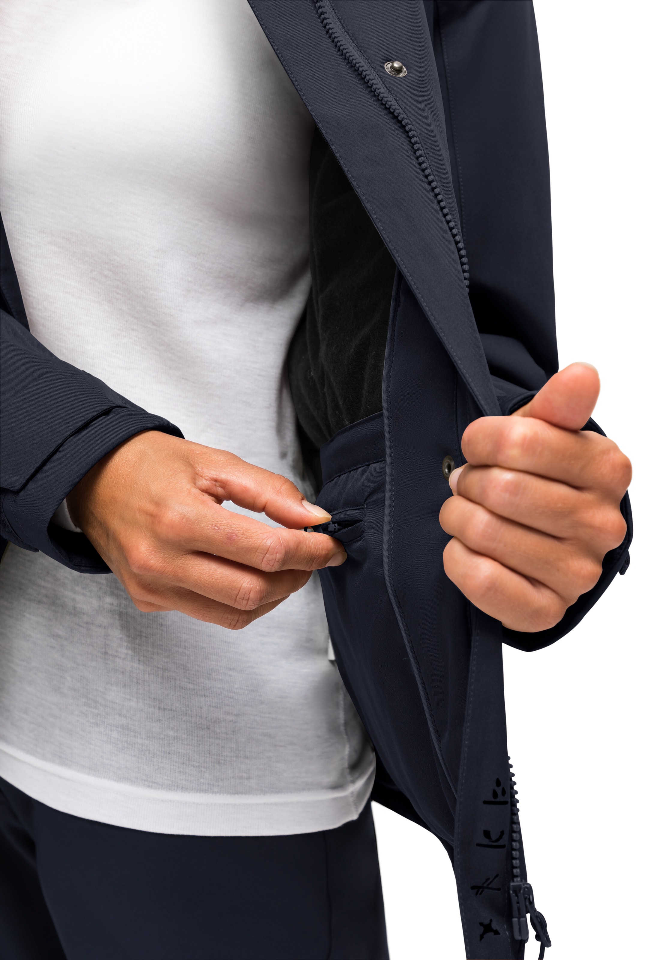 Thumbnail - Maier Sports Allwetterjacke "DA-JACKE MTEX EL. LISBON" mit Kapuze Auch in Kurz-Größen, atmungsaktiv, wasserdicht, winddi...