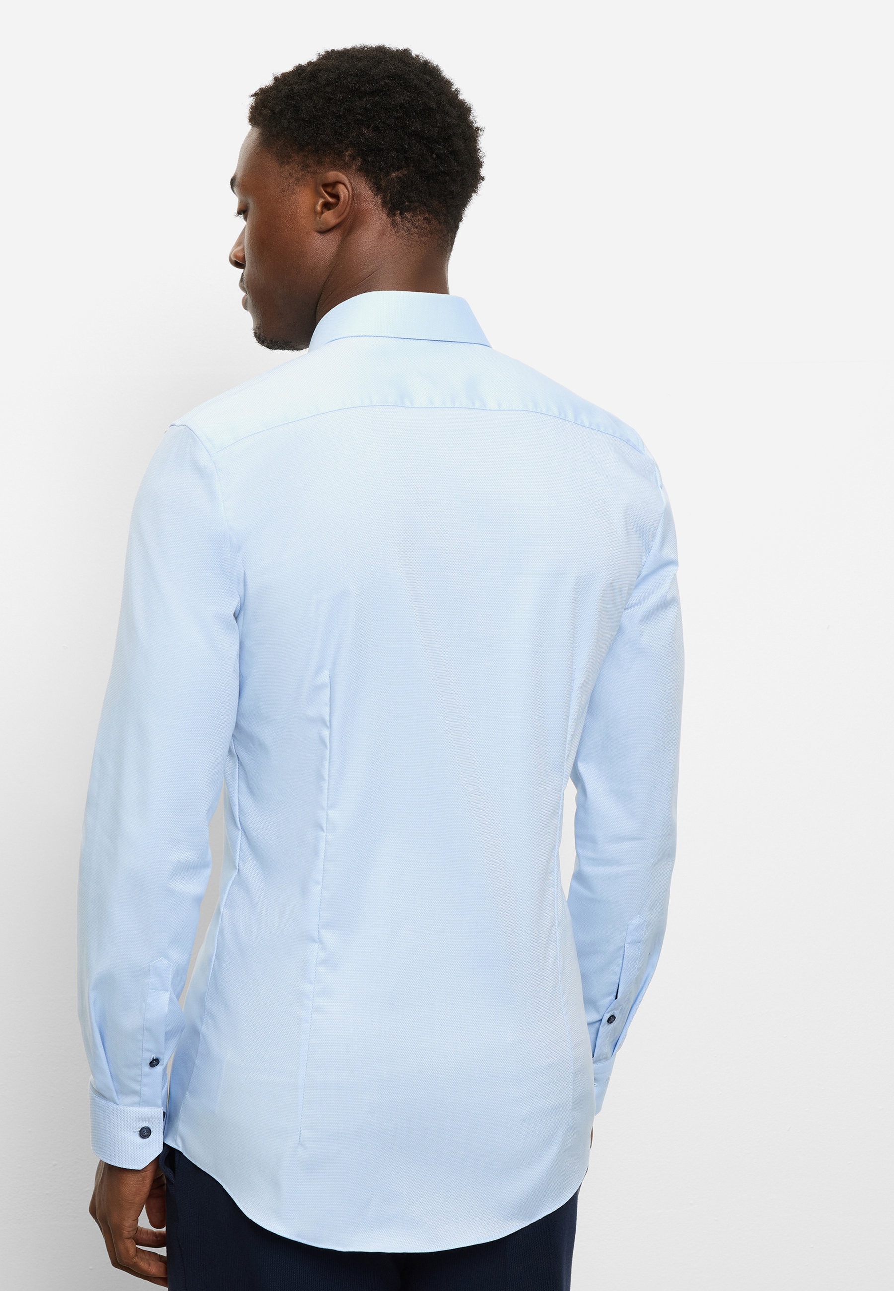 OLYMP No. Six Super Slim Herrenhemd Blau 41 3