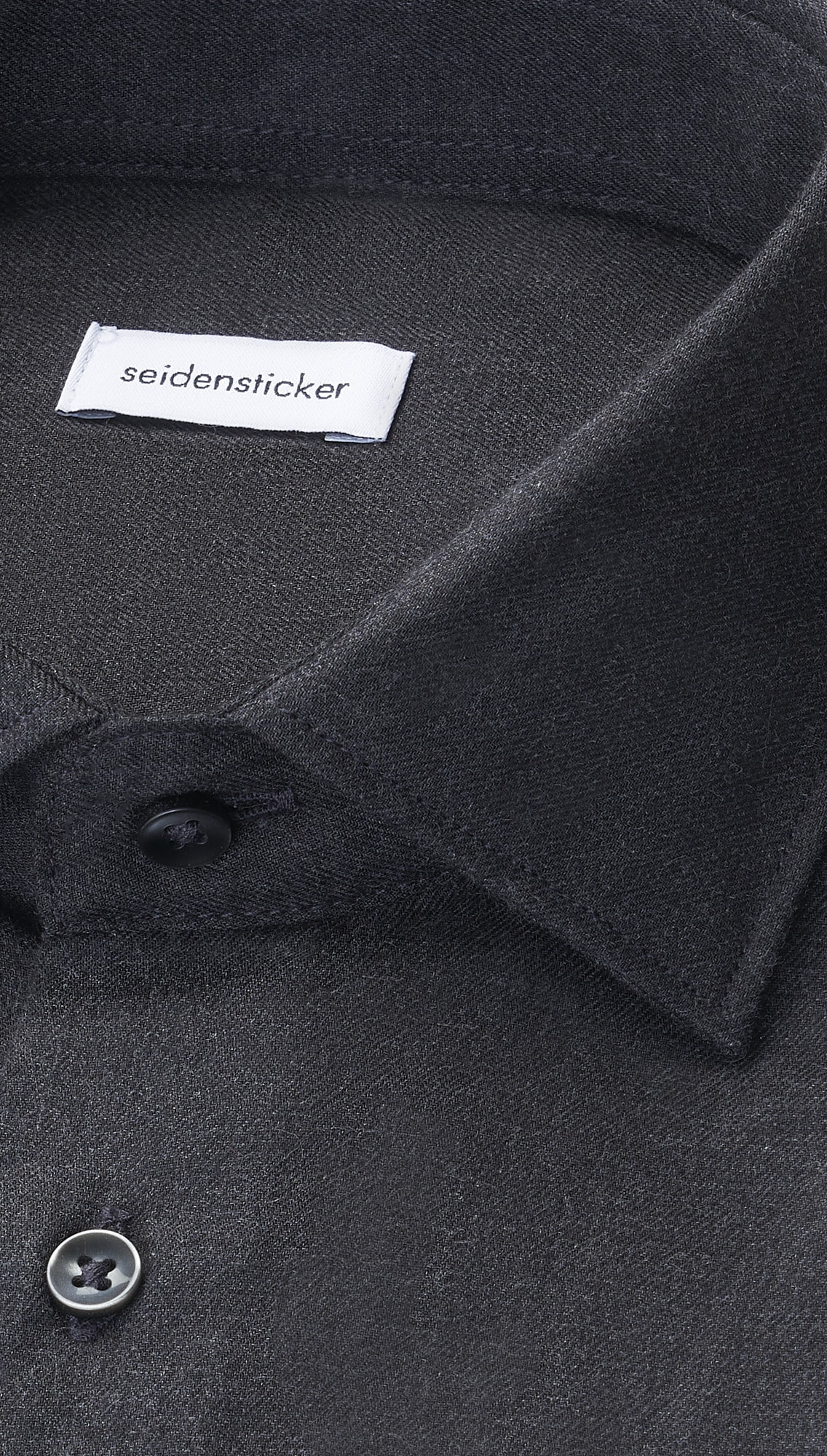 seidensticker Flanellhemd »Schwarze Rose« X-Slim 1/1 Kentkragen Uni