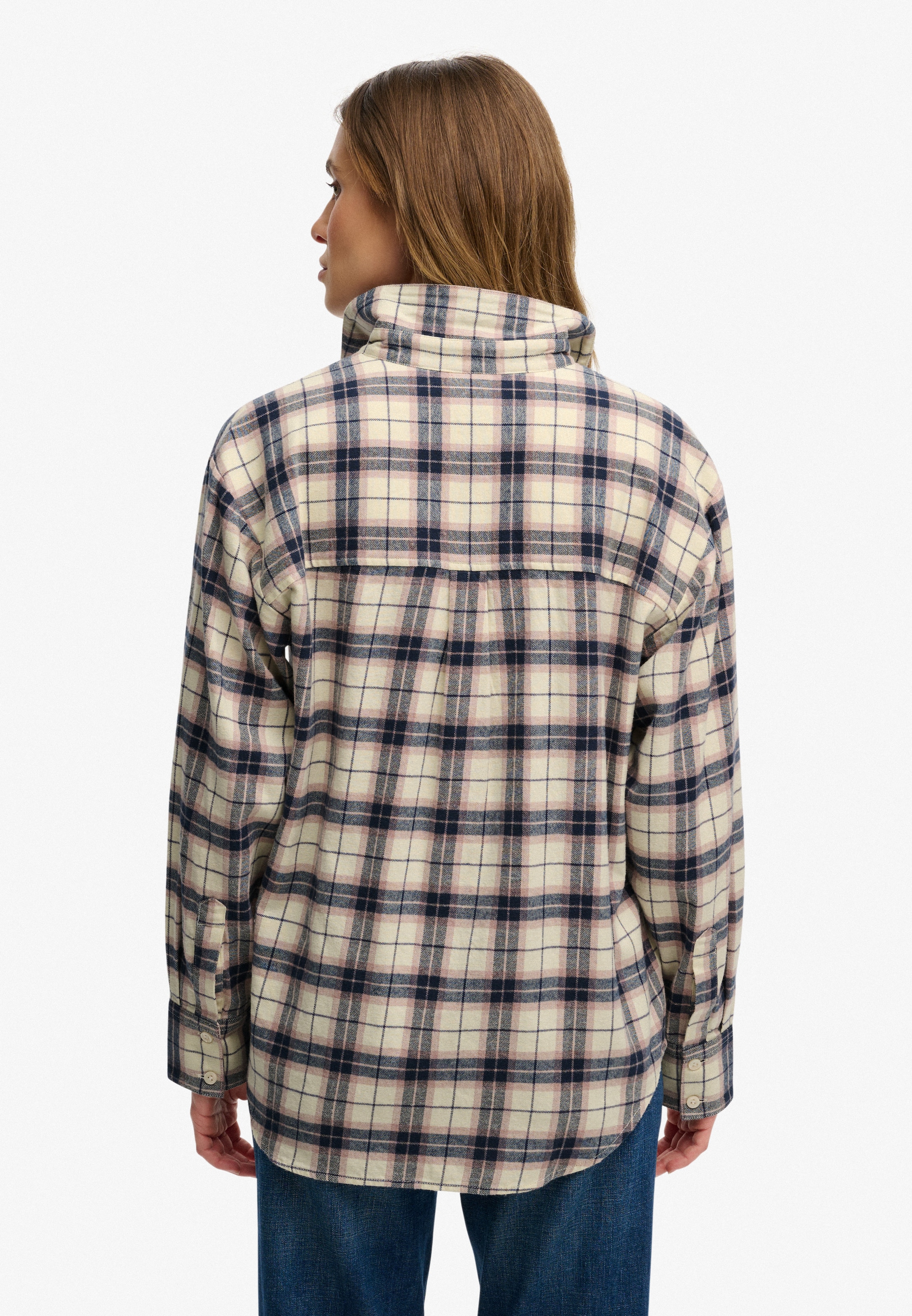 Superdry Karobluse »CHECK FLANNEL RELAXED SHIRT« Baumwolle, relaxed fit, aus weichem Flanell