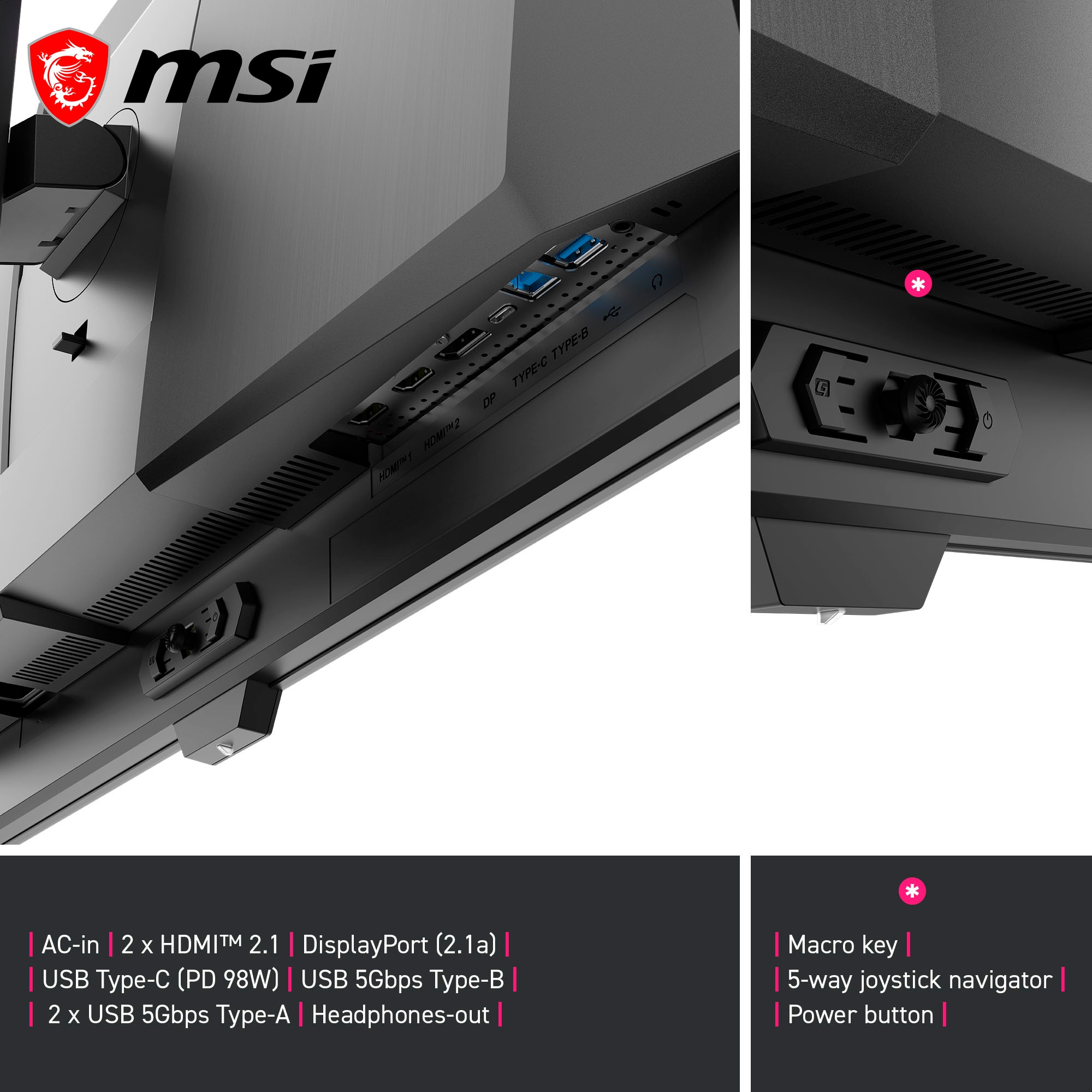 MSI Gaming-Monitor »MPG 322UR QD-OLED X24« 80 cm/32 ″  3840 x 2160 px 0,03 Reaktionszeit 240 Hz