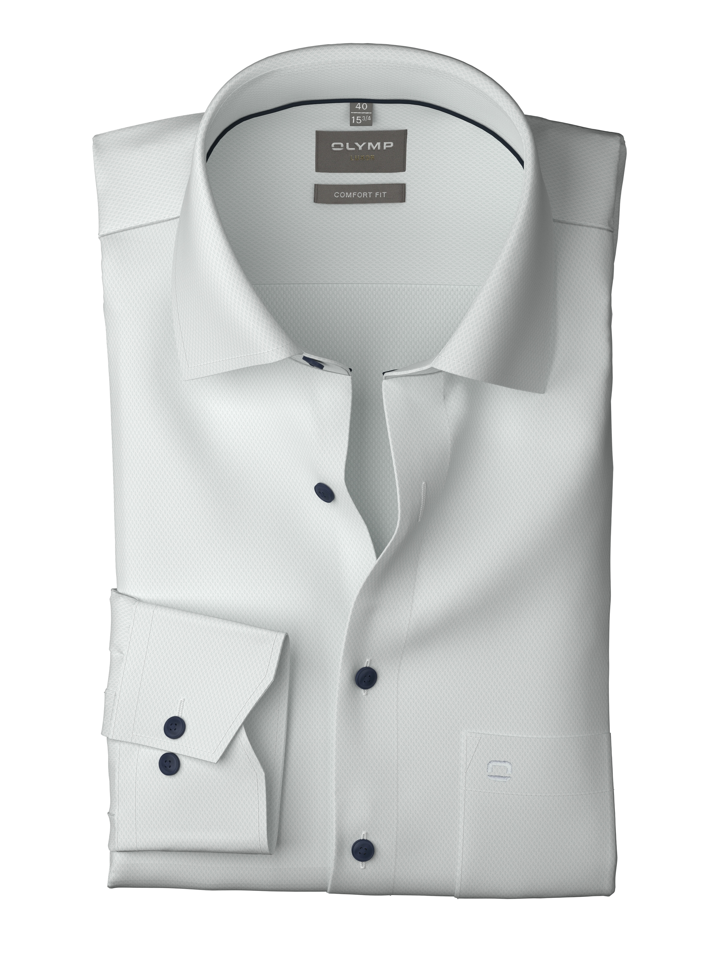 OLYMP Langarmhemd "Luxor", Businesshemd, comfort fit, Minimalprint, New-Ken günstig online kaufen