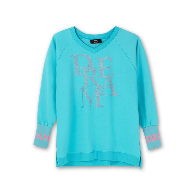 Sheego Sweatshirt »Große Größen«, mit V-Ausschnitt für kaufen | BAUR