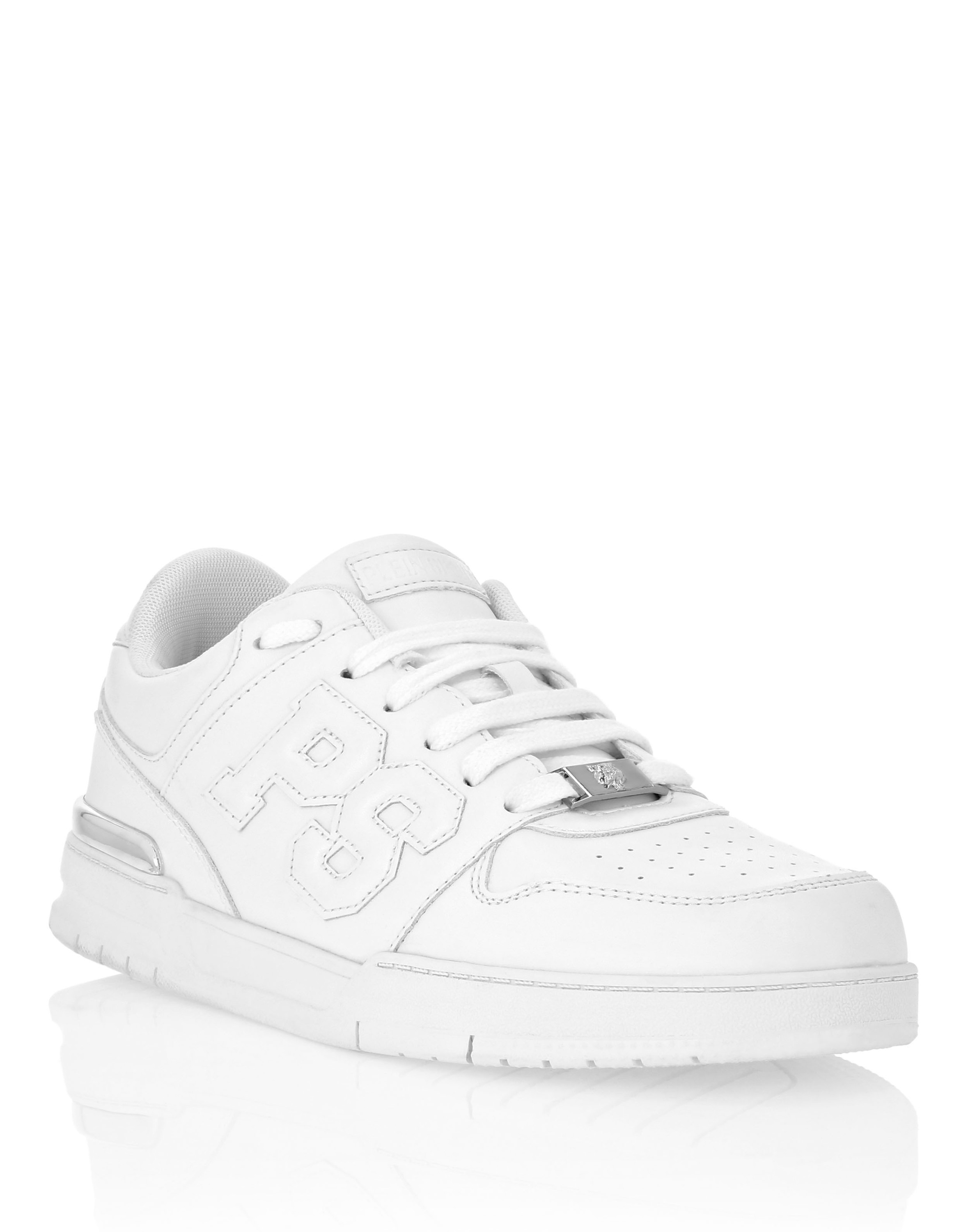 Sneaker PLEIN SPORT "Lo-Top Turnschuhe", Damen, Gr. 37, Normalschaft, weiß (01, weiß), Schuhe Sneaker 5