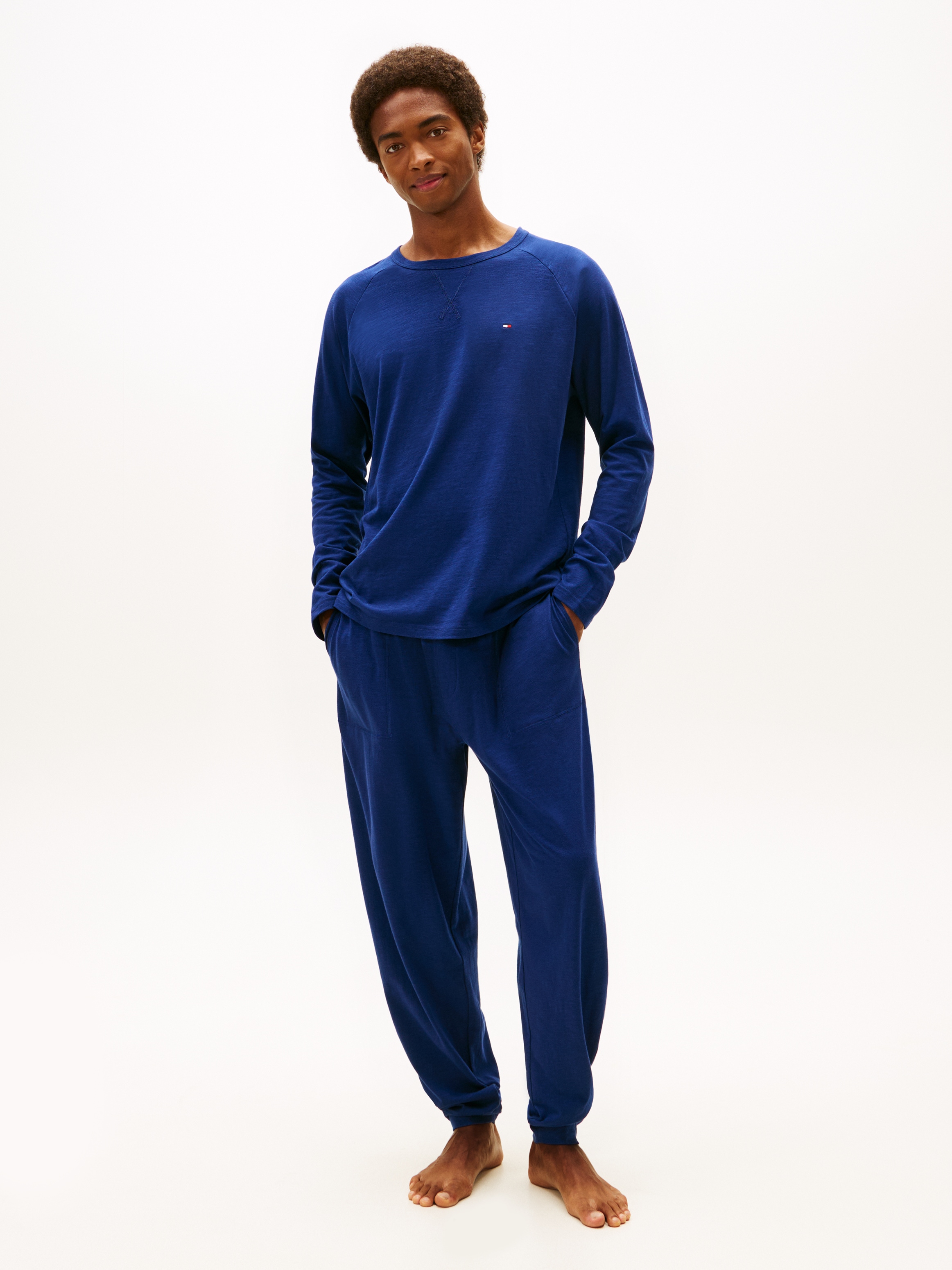 Tommy Hilfiger Underwear Schlafanzug "JERSEY PYJAMA SET CUFFED" Bündchen am günstig online kaufen