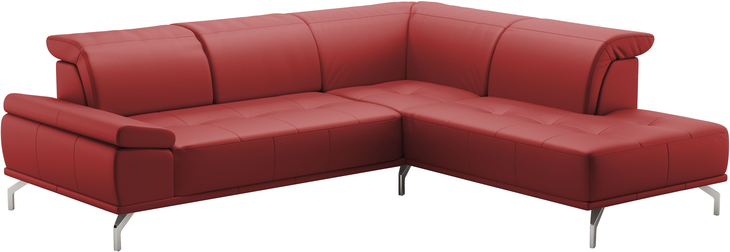 Places of Style Ecksofa »Caluna«, Inkl.Sitztiefenverstellung, wahlweise mit Kopf- und Armteilverstellung