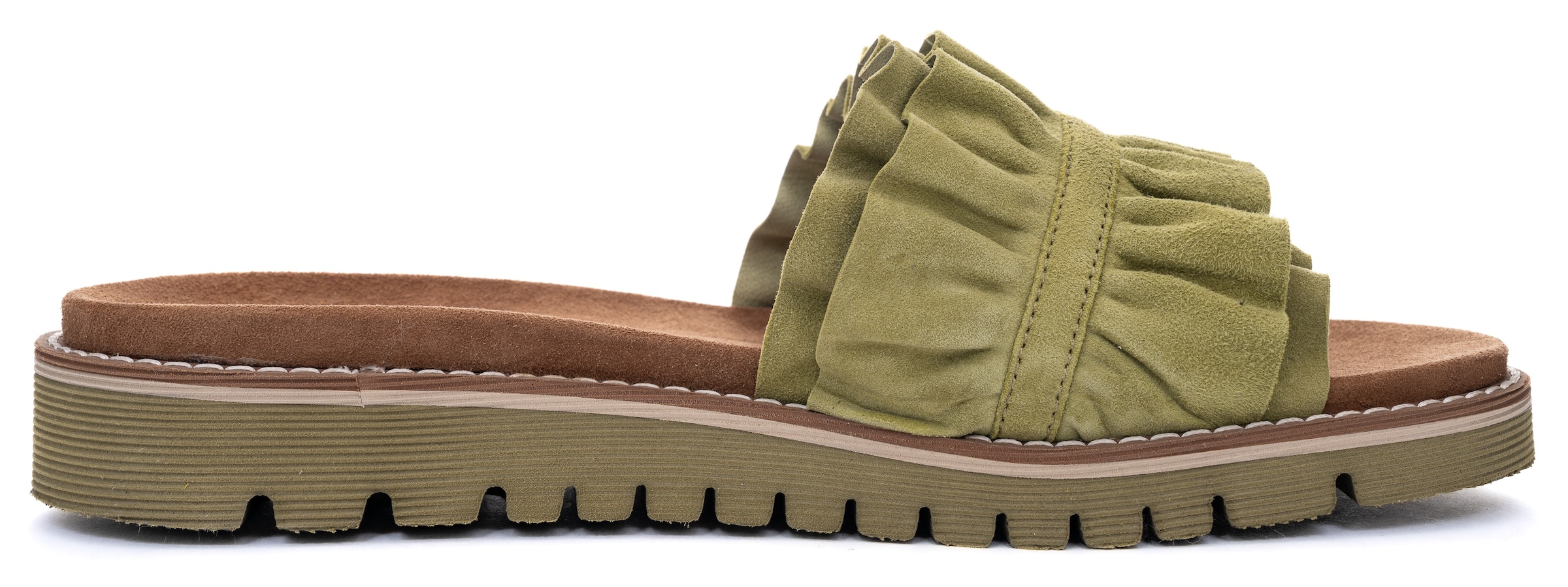 Ara Pantolette »KENT«, Slides, Flats, Sandale mit geraffter Bandage