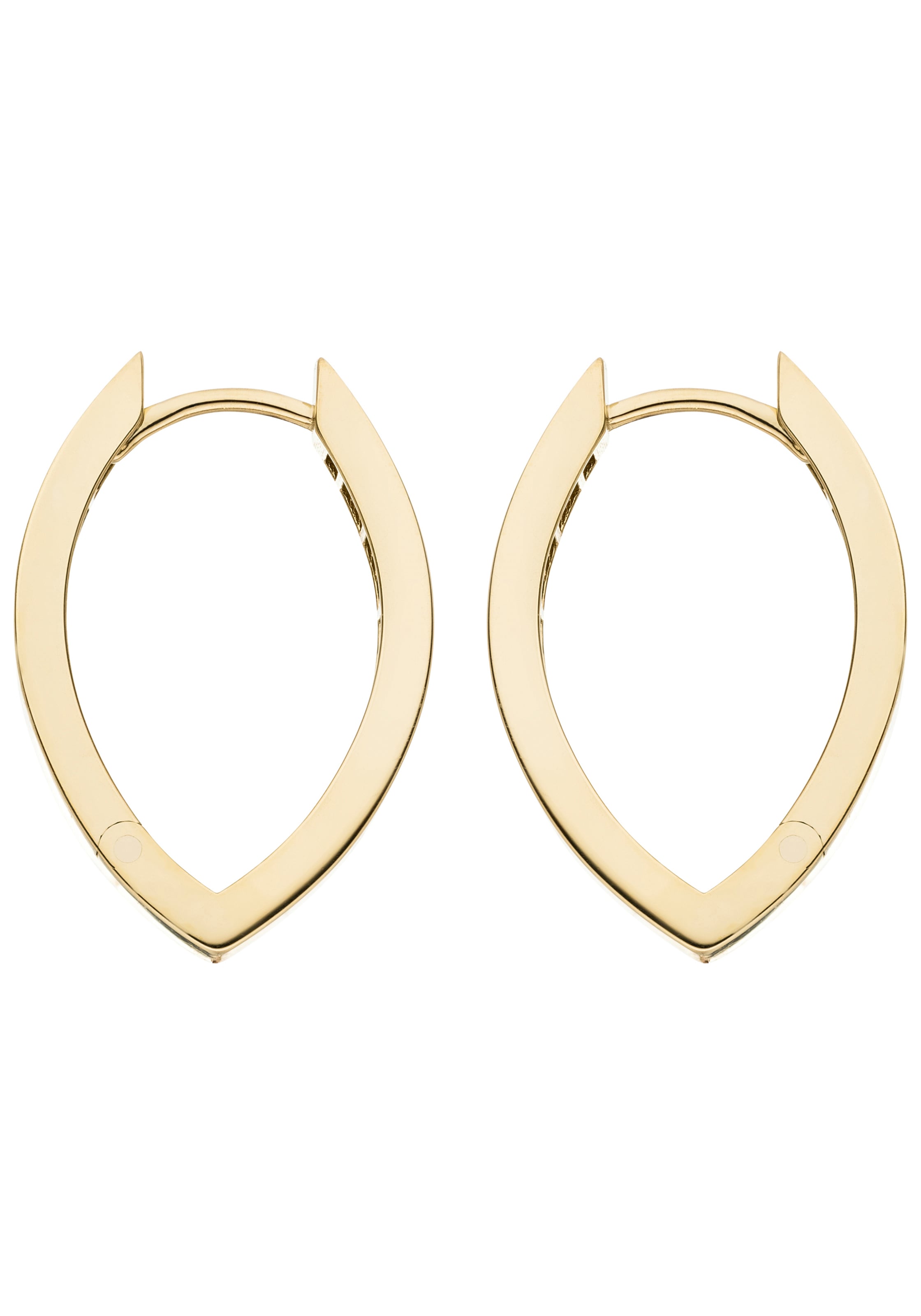 JOBO Paar Creolen »Ohrringe spitz oval 21 mm« 8 Karat 333 Gold