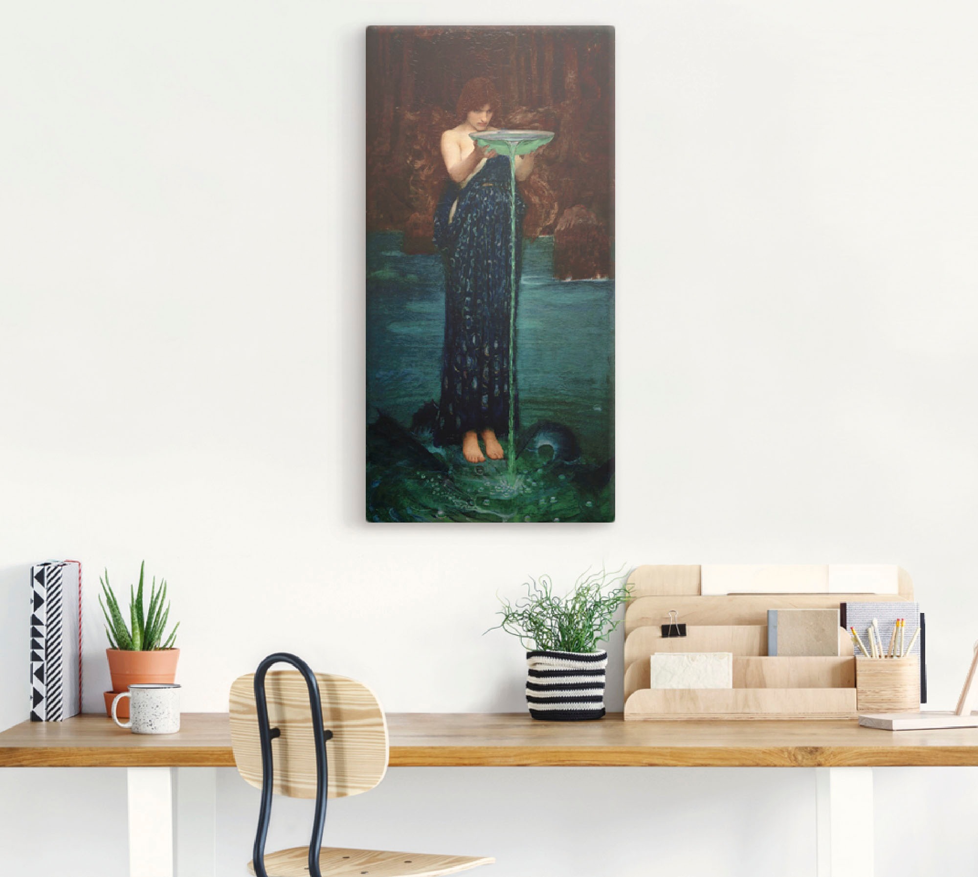 Artland "Circe Invidiosa" Frau 1 Stk. tlg. auf Holzrahmen gespannt günstig online kaufen