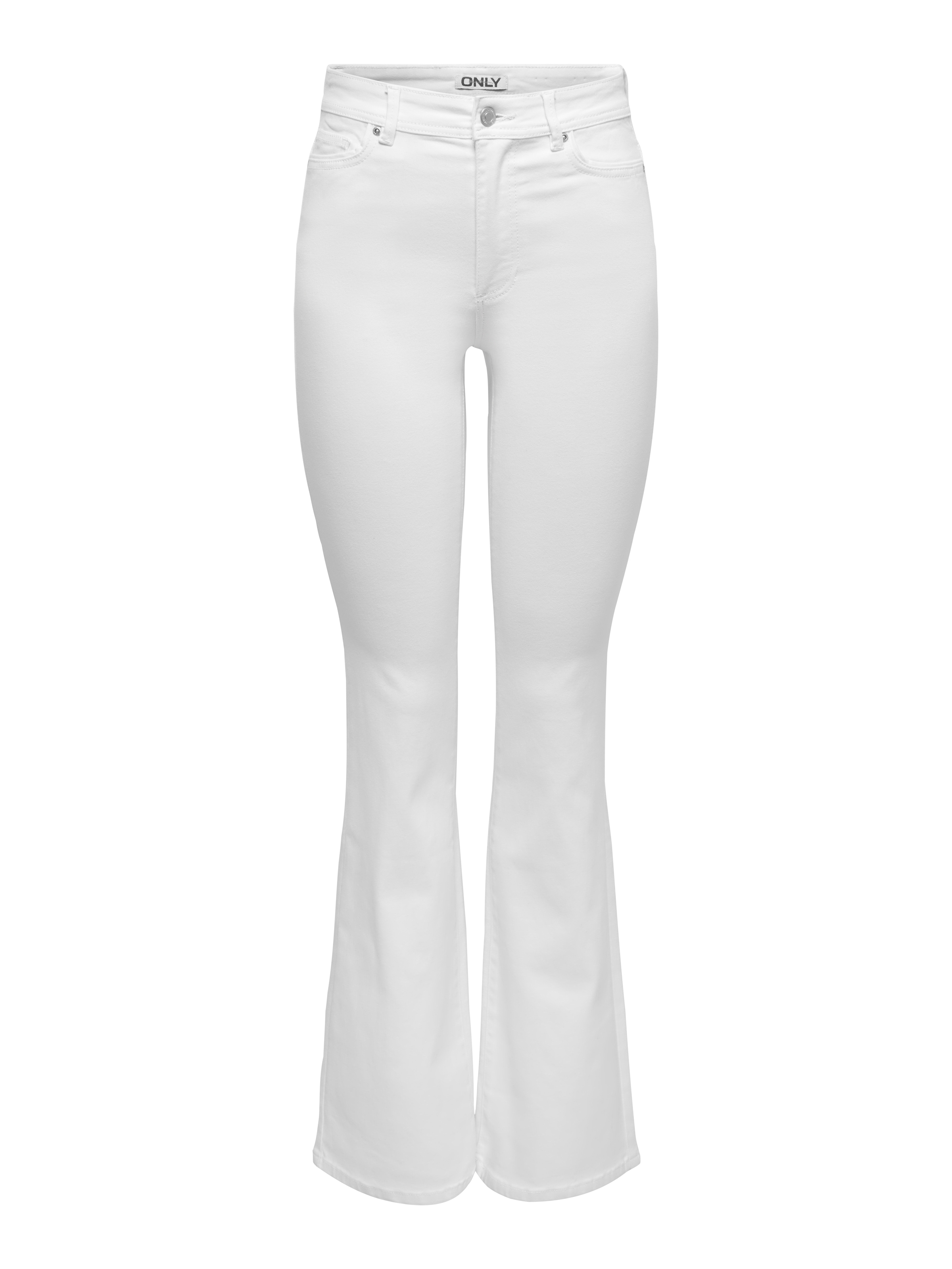 ONLY Bootcut-Jeans "ONLWAUW HW FLARED WHITE DNM PIM221" günstig online kaufen