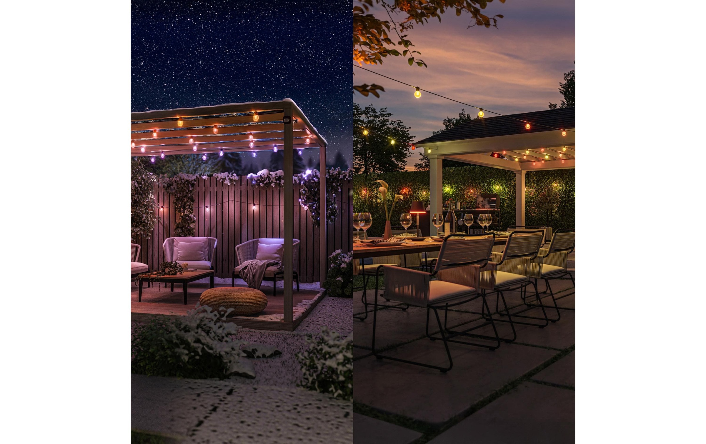 Philips Hue LED-Lichterkette »Festavia Globe Outdoor Erweiterung 7 m CH«