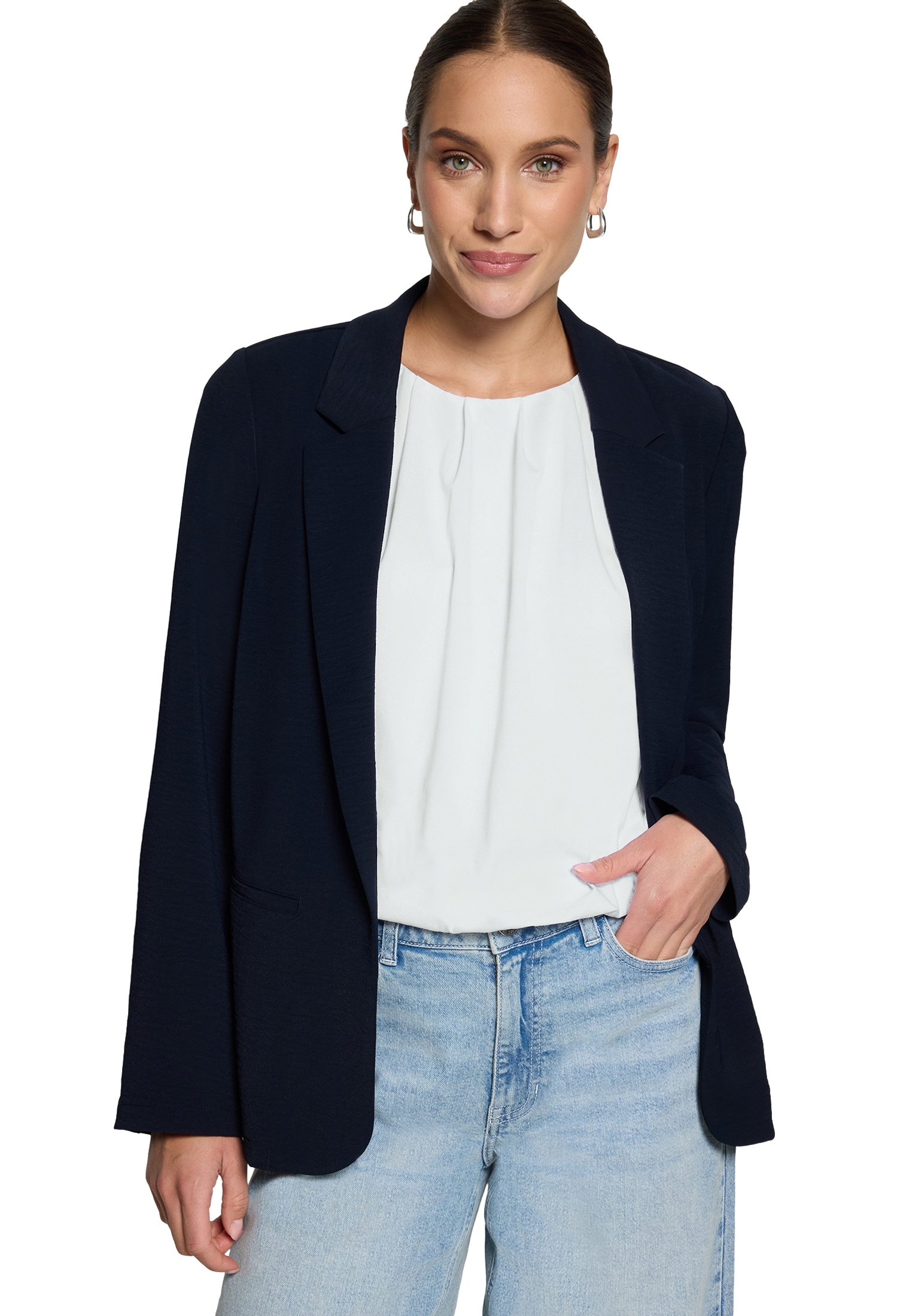 Zero Jackenblazer »Damen gerader Schnitt« Material