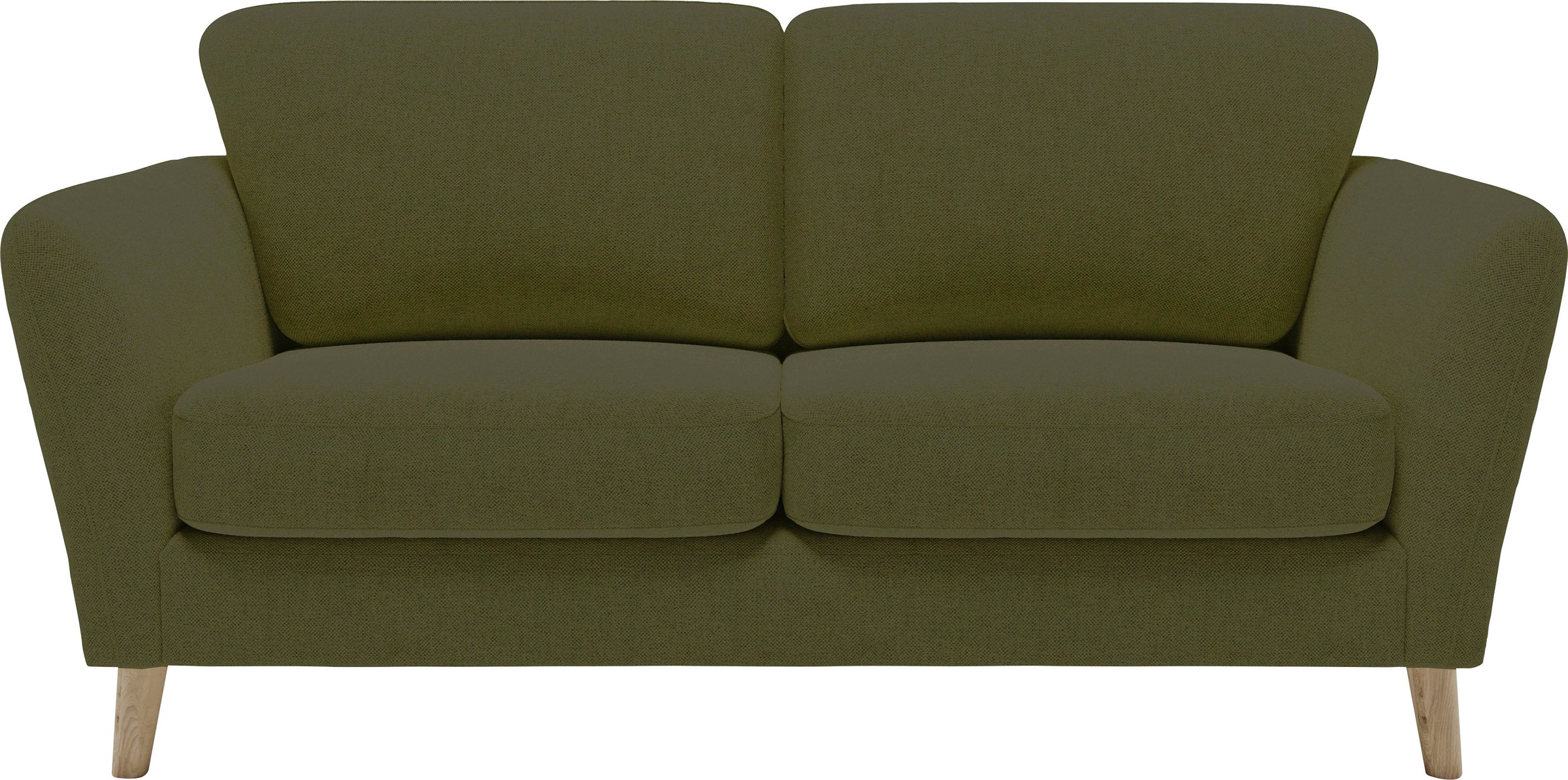 OTTO home 2-Sitzer »MARSEILLE Kompaktsofa 170 cm, Cord, Flachgewebe, Struktur, Webstoff« mit Massivholzbeinen aus Eiche, verschiedene Bezüge und Farbvarianten