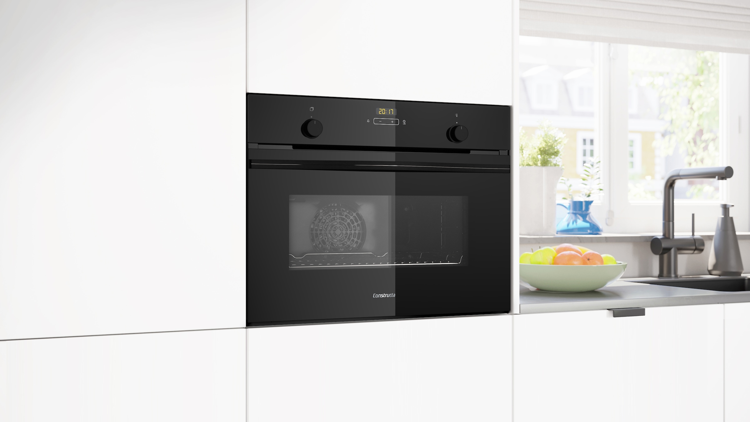 Constructa Backofen  »CC4M61063«, mit Teleskopauszug nachrüstbar, Hydrolyse