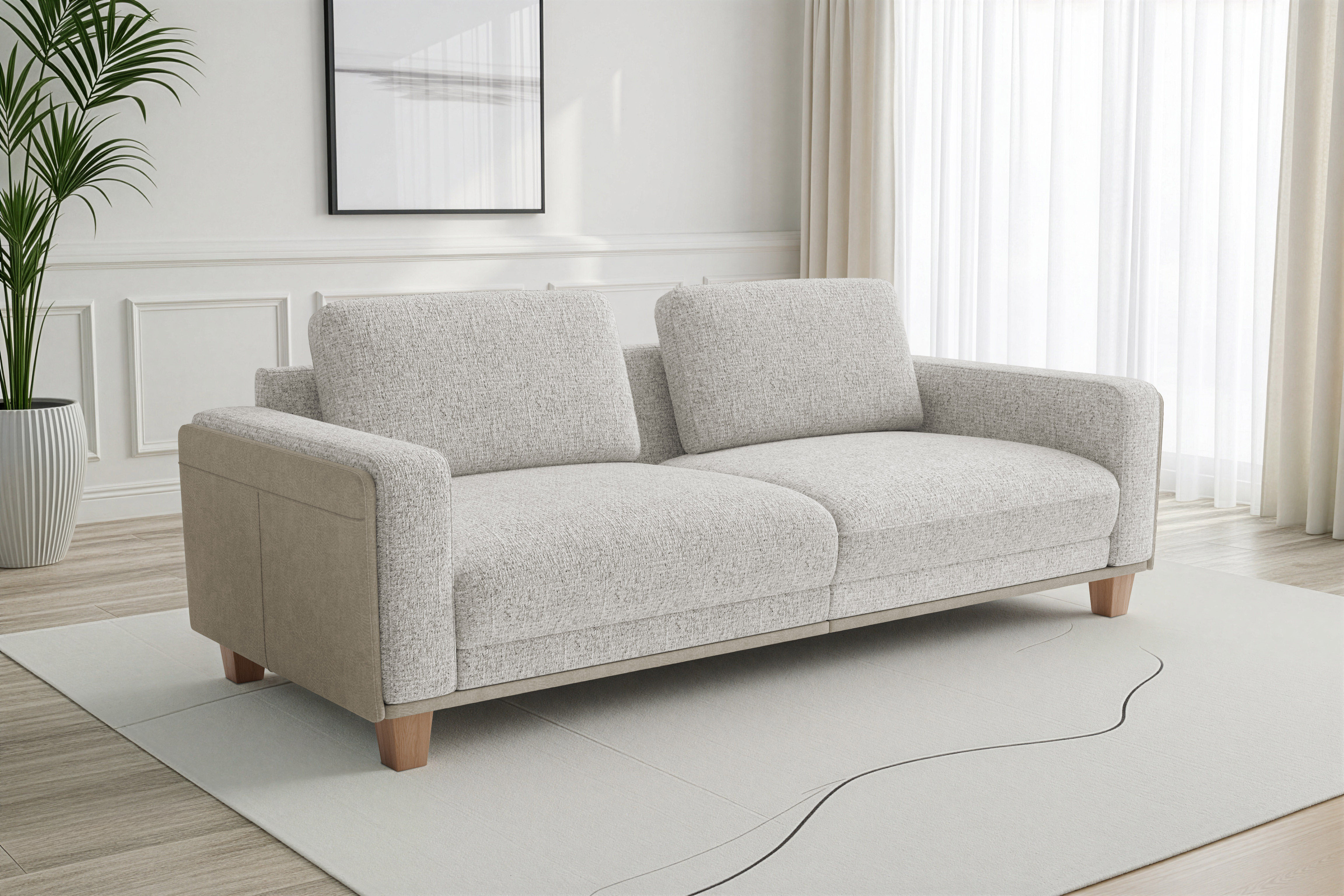 sit&more Big-Sofa "Concept" Modernes Sofa in drei Fußfarben zur Auswahl
