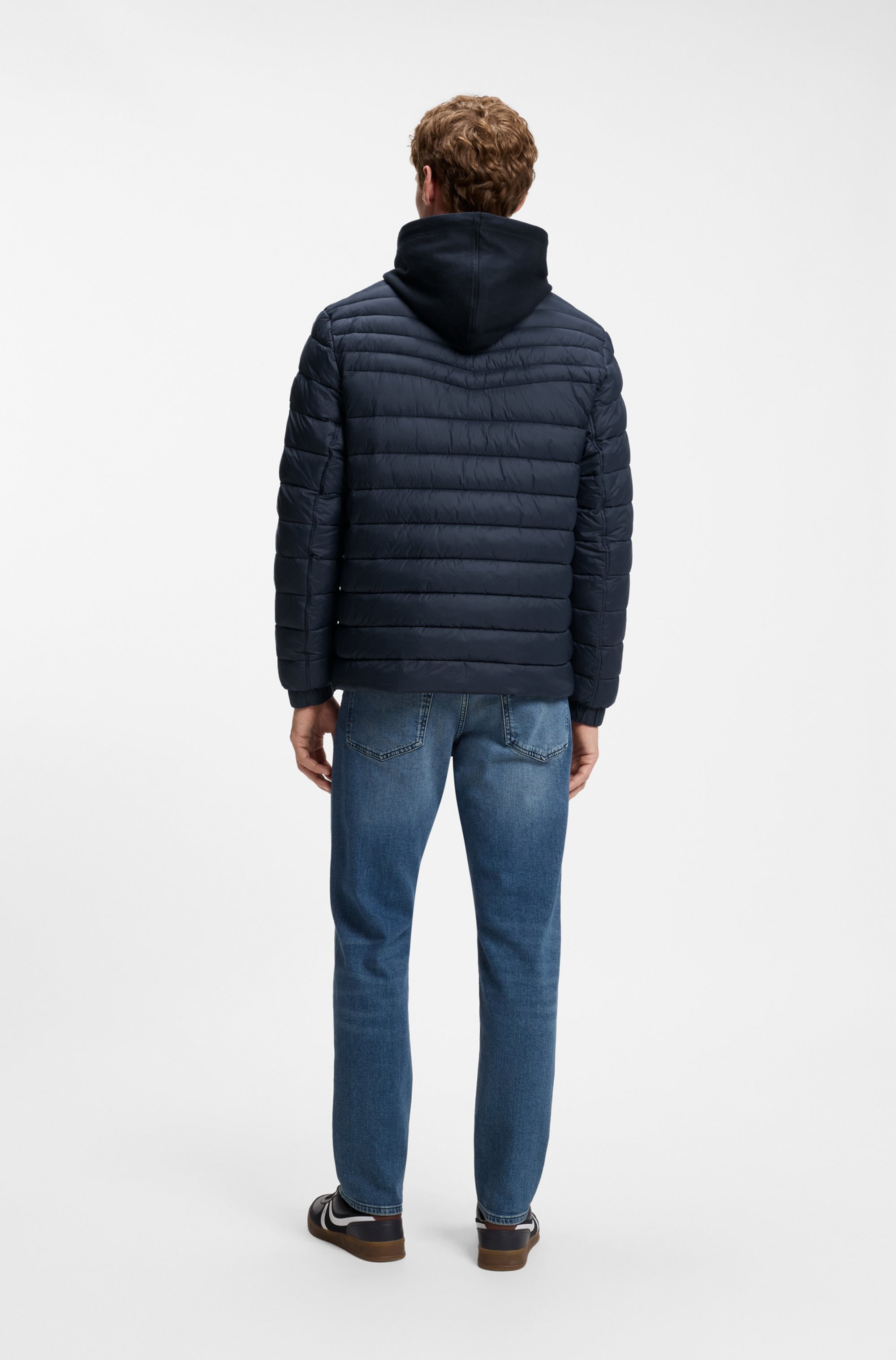 BOSS ORANGE Steppjacke »Oden« ohne Kapuze mit Stehkragen, slim fit, federleicht wasserabweisend
