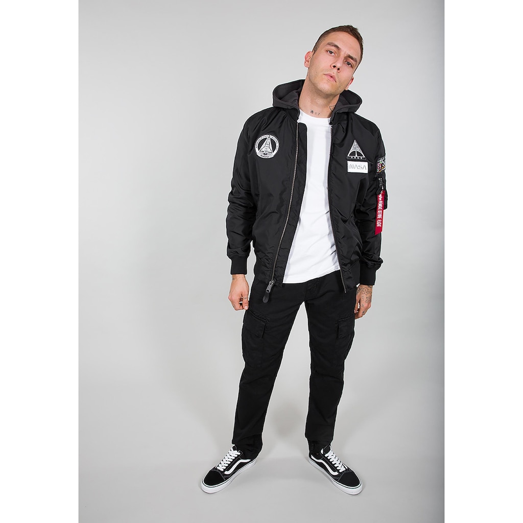 Alpha Industries Bomberjacke »ALPHA INDUSTRIES Men - Bomber & Flight Jackets MA-1 TT Hood NASA«