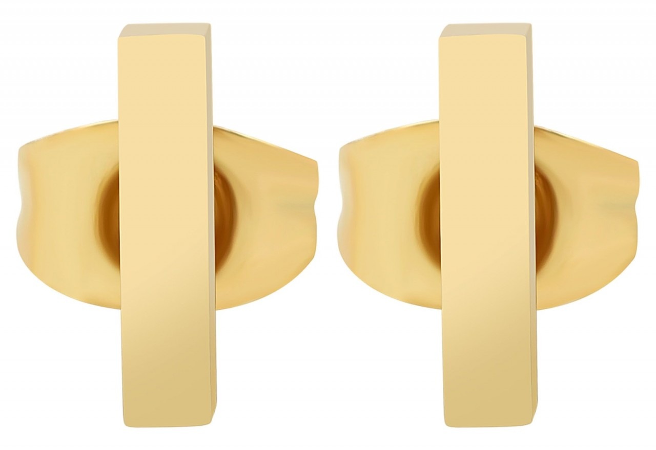 Adelia's Damen Edelstahl Ohrstecker Silber 2
