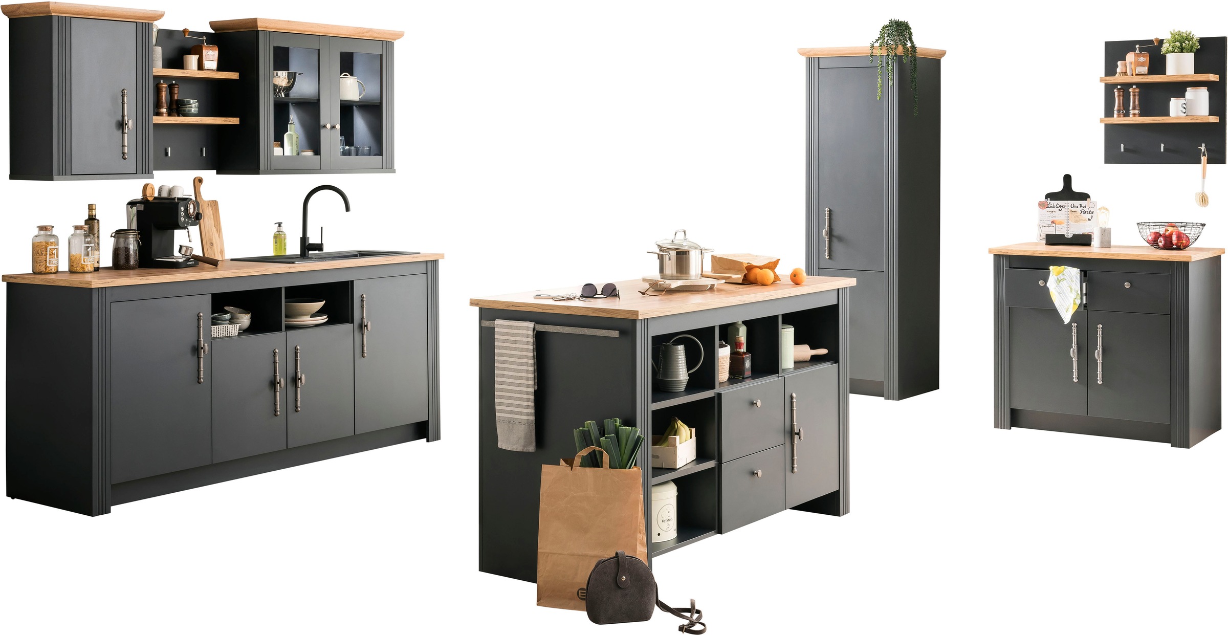 OTTO home Küche "KS-Westminster" Breite 366 cm, ohne E-Geräte günstig online kaufen