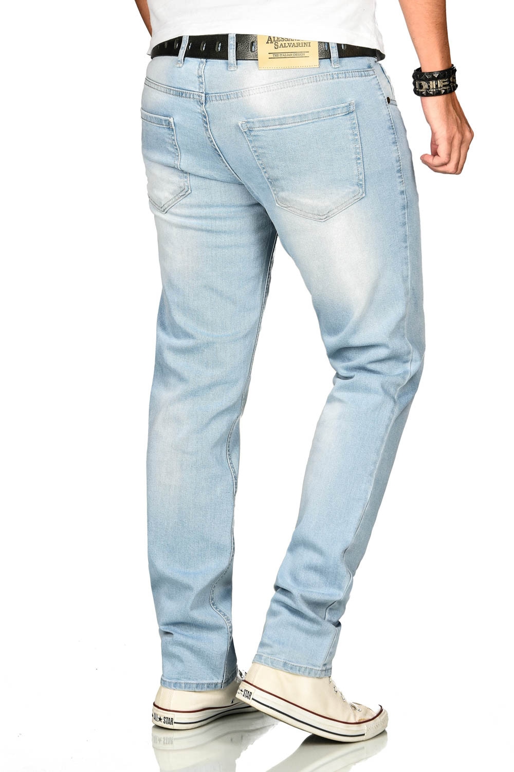 Alessandro Salvarini Stretch-Jeans »ASAngelo«, Angenehme Passform durch vorhandenen Elasthan Anteil